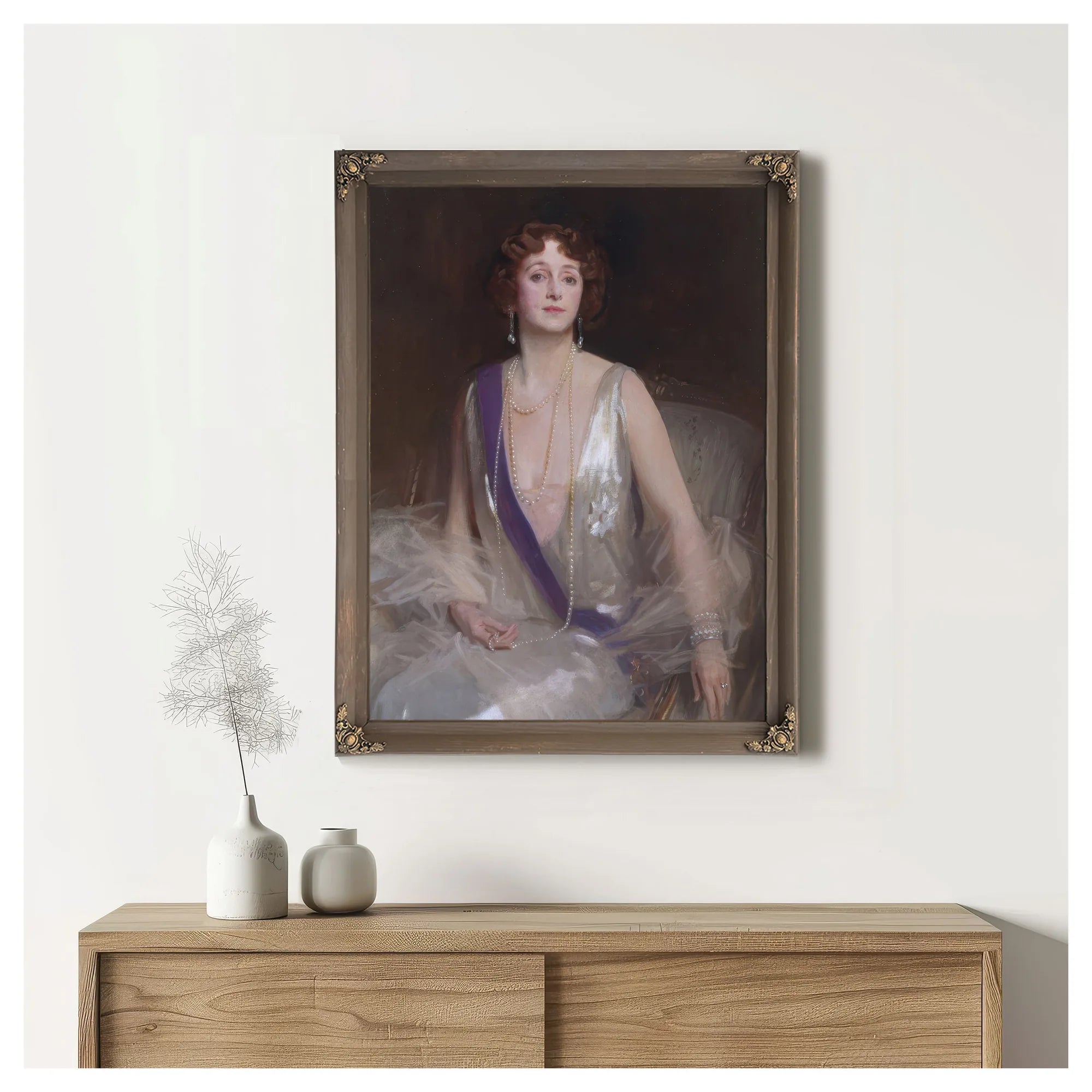 Grace Elvina, Marchioness Curzon Of Kedleston By John Singer Sargent Fine Art Print