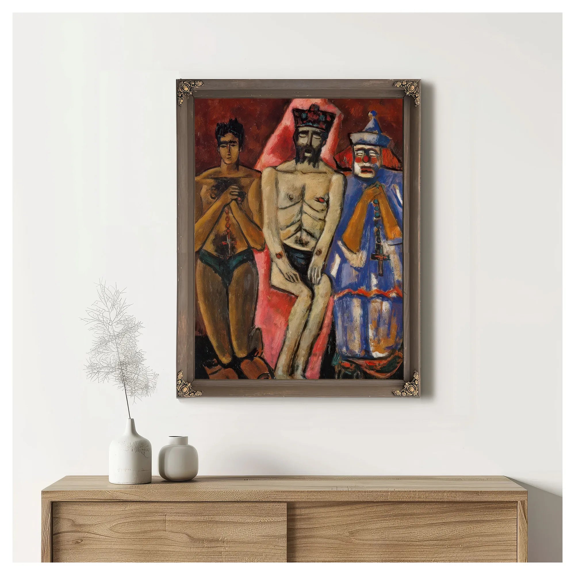 Three Friends By Marsden Hartley Fine Art Print