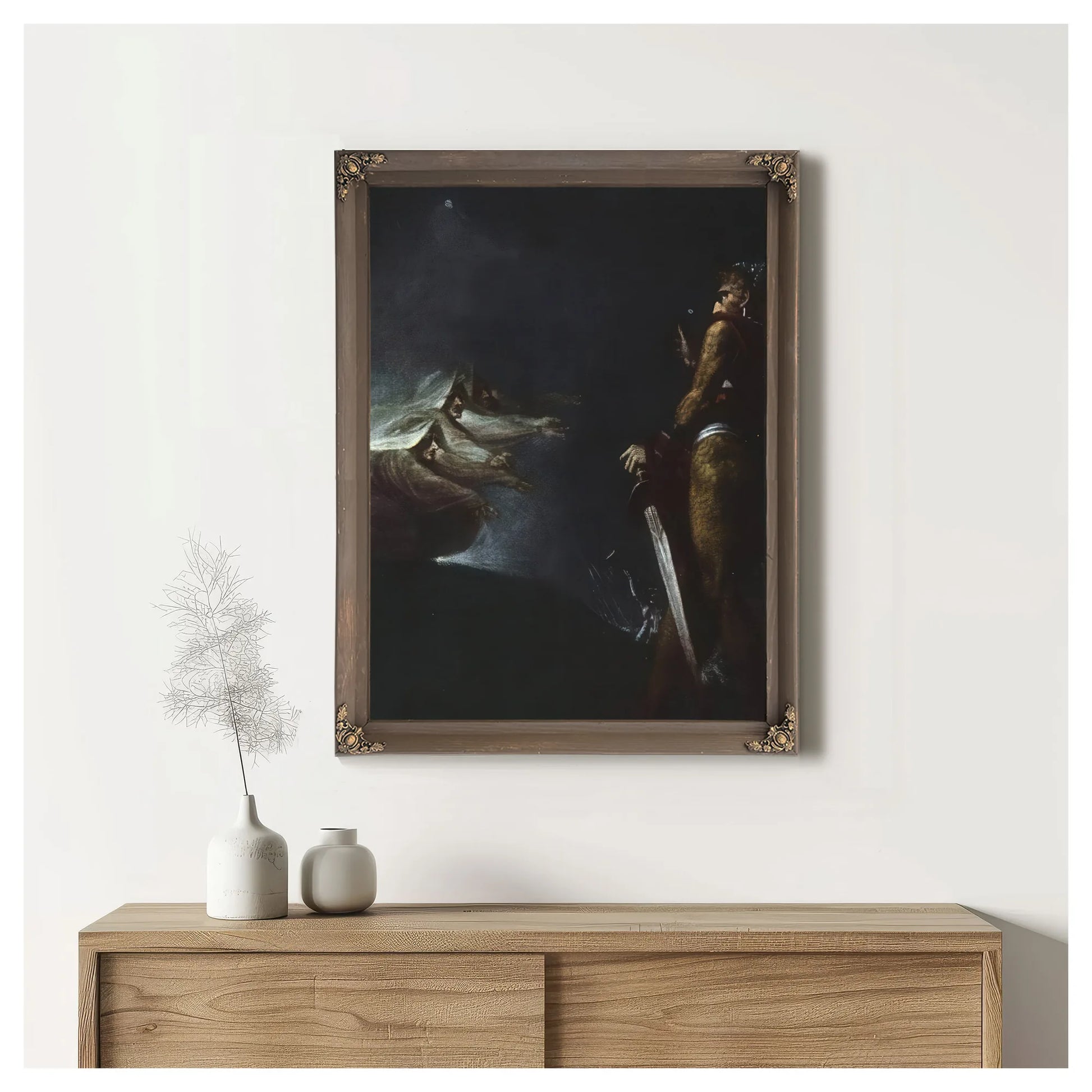 Macbeth, Banquo And The Witches On The Heath By Henry Fuseli Fine Art Print