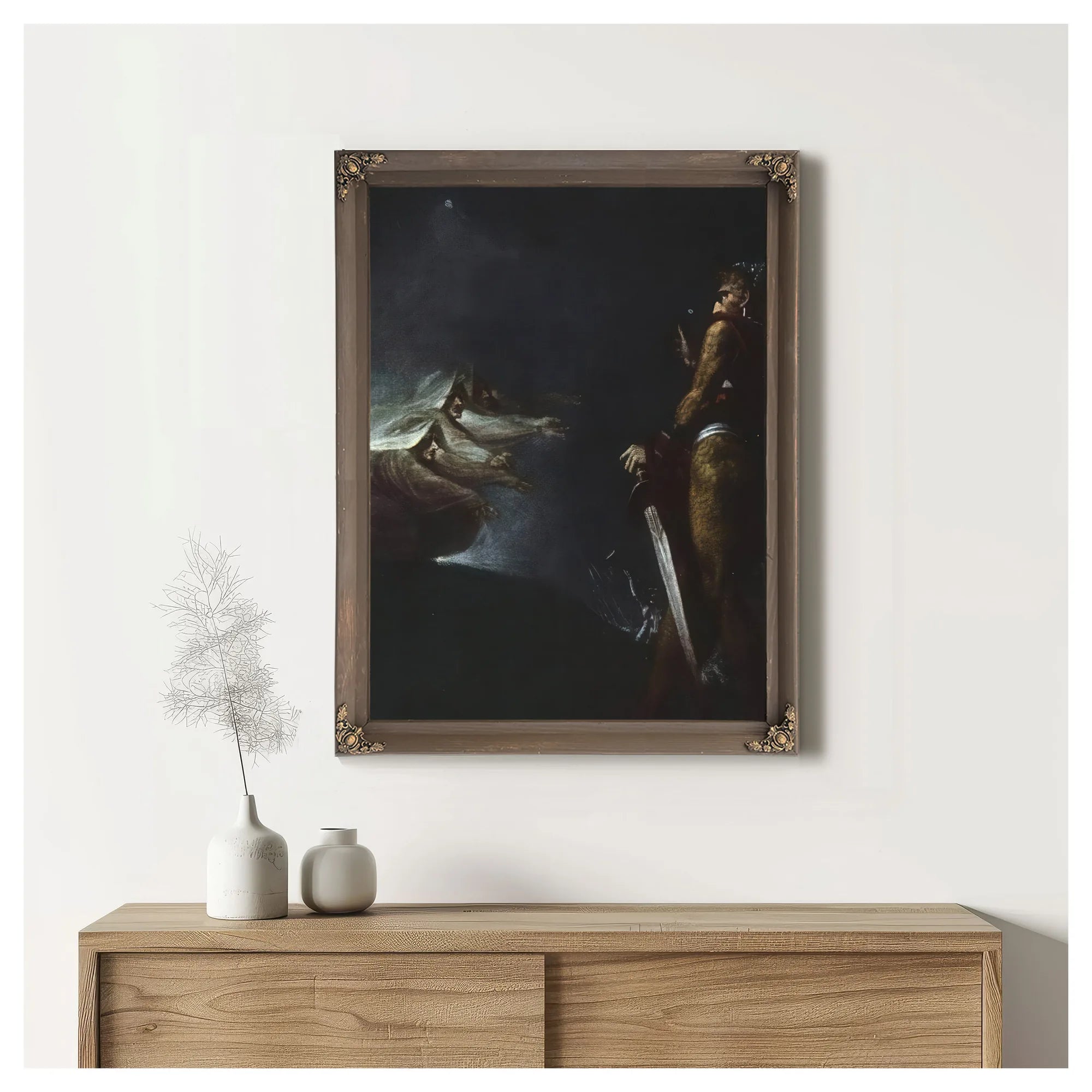 Macbeth, Banquo And The Witches On The Heath By Henry Fuseli Fine Art Print