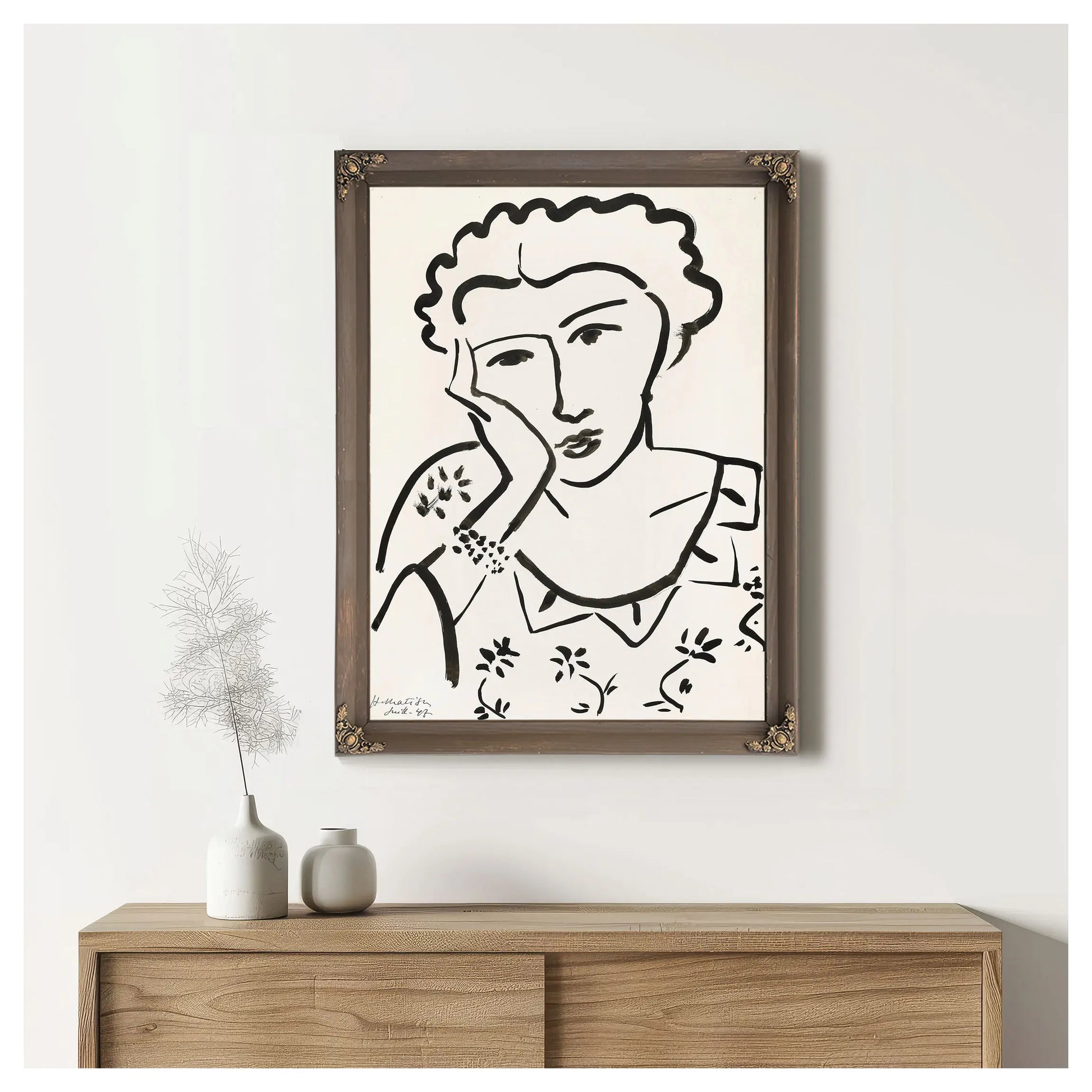 Woman With A Necklace by Henri Matisse