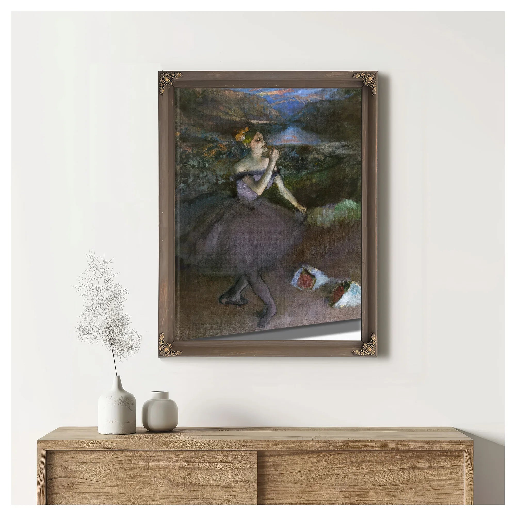 Dancer With Bouquet By Edgar Degas Fine Art Print