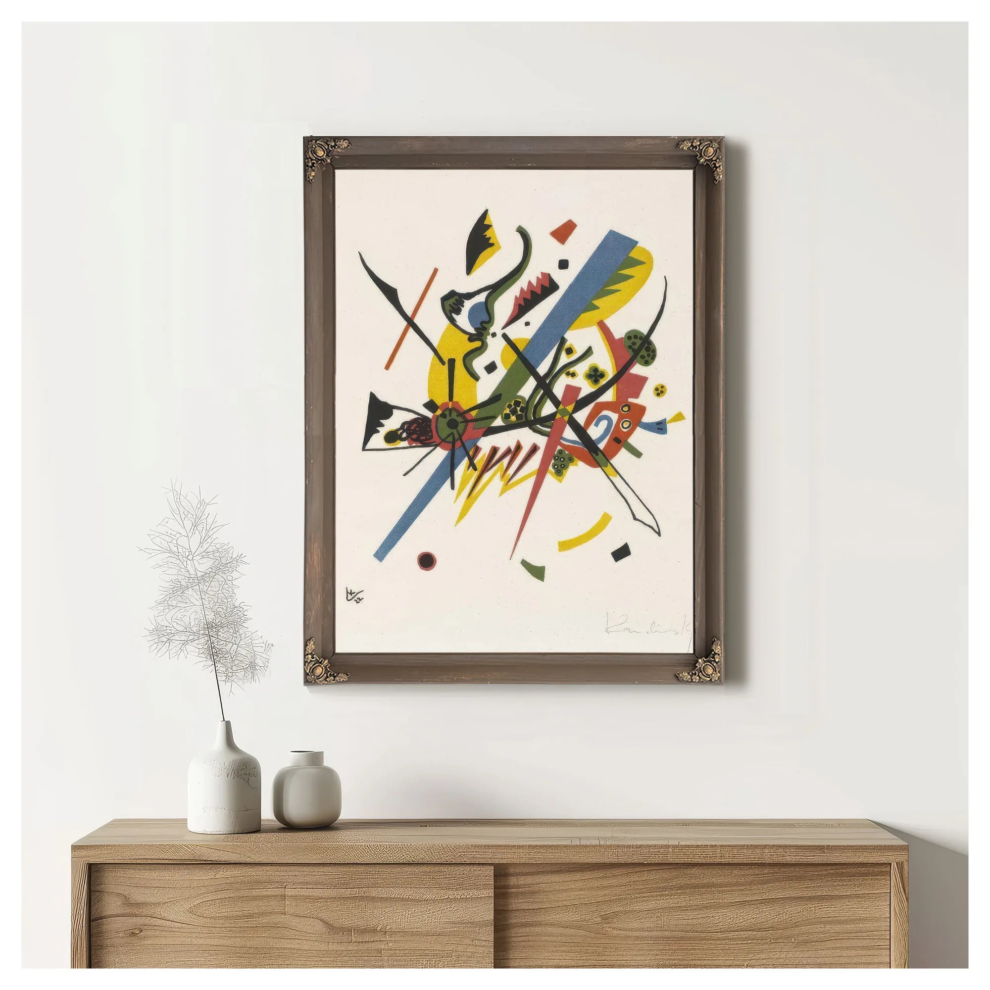 On White Ii 1923 By Wassily Kandinsky Fine Art Print