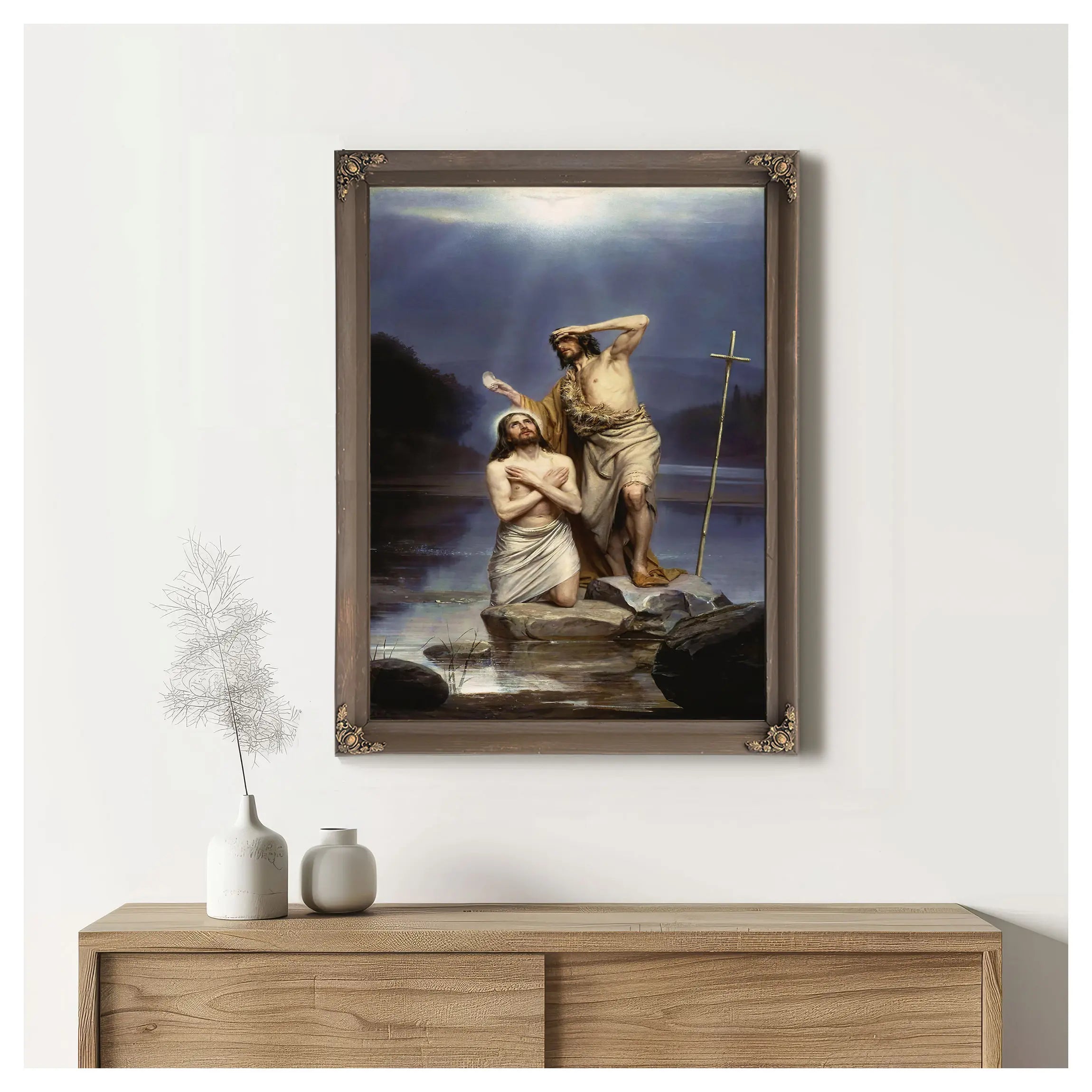 The Baptism Of Christ 8 by Carl Bloch