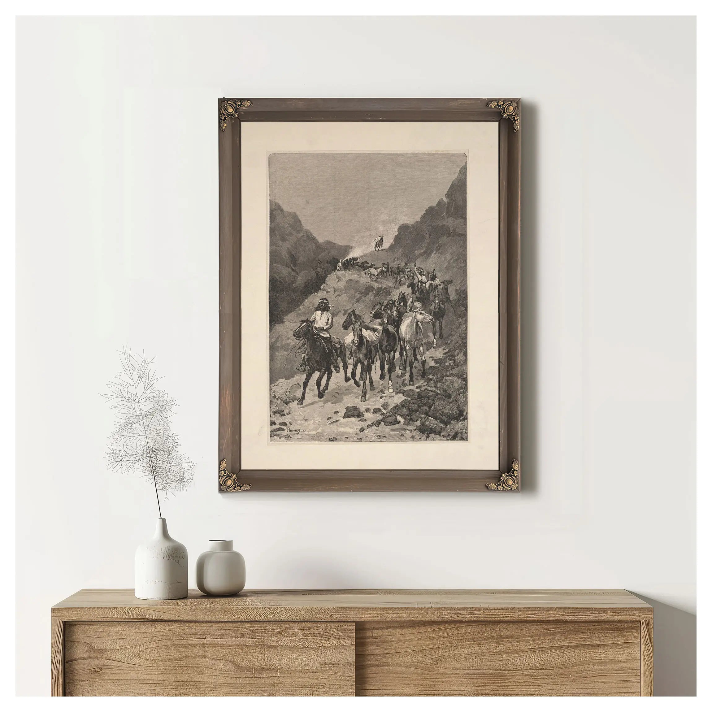 Geronimo And His Band Returning From A Raid Into Mexico by Frederic Remington