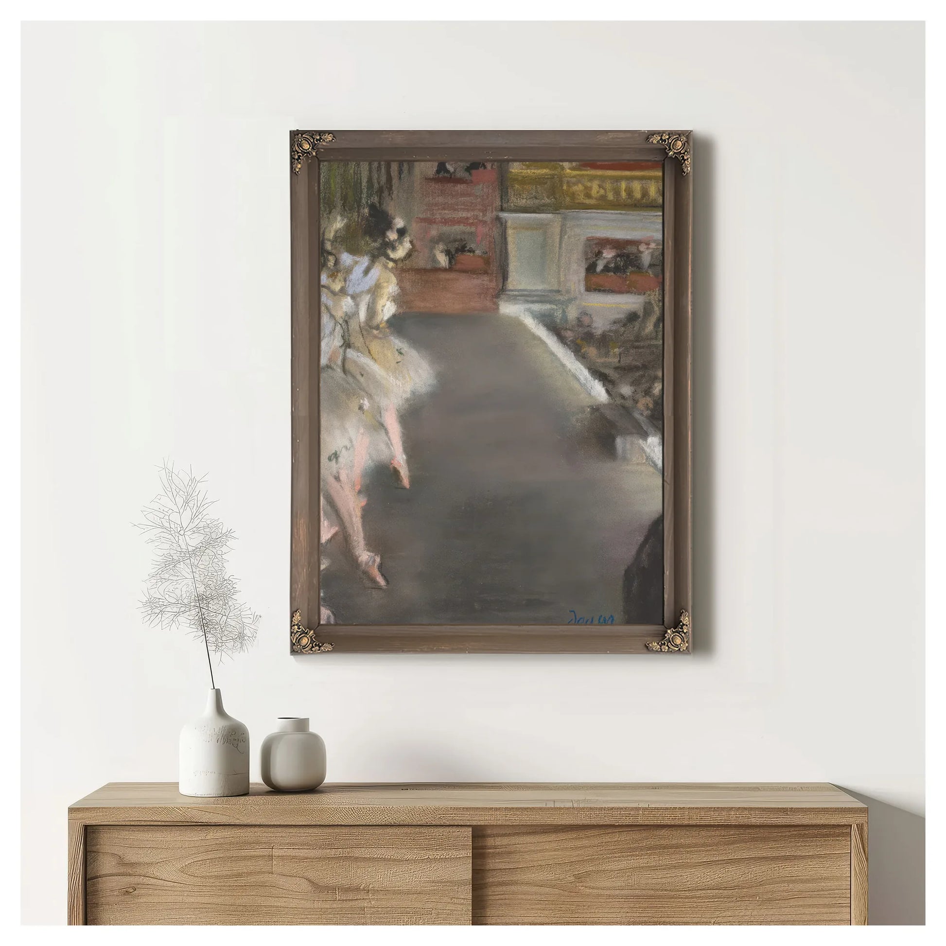 Dancers At The Old Opera House By Edgar Degas Fine Art Print