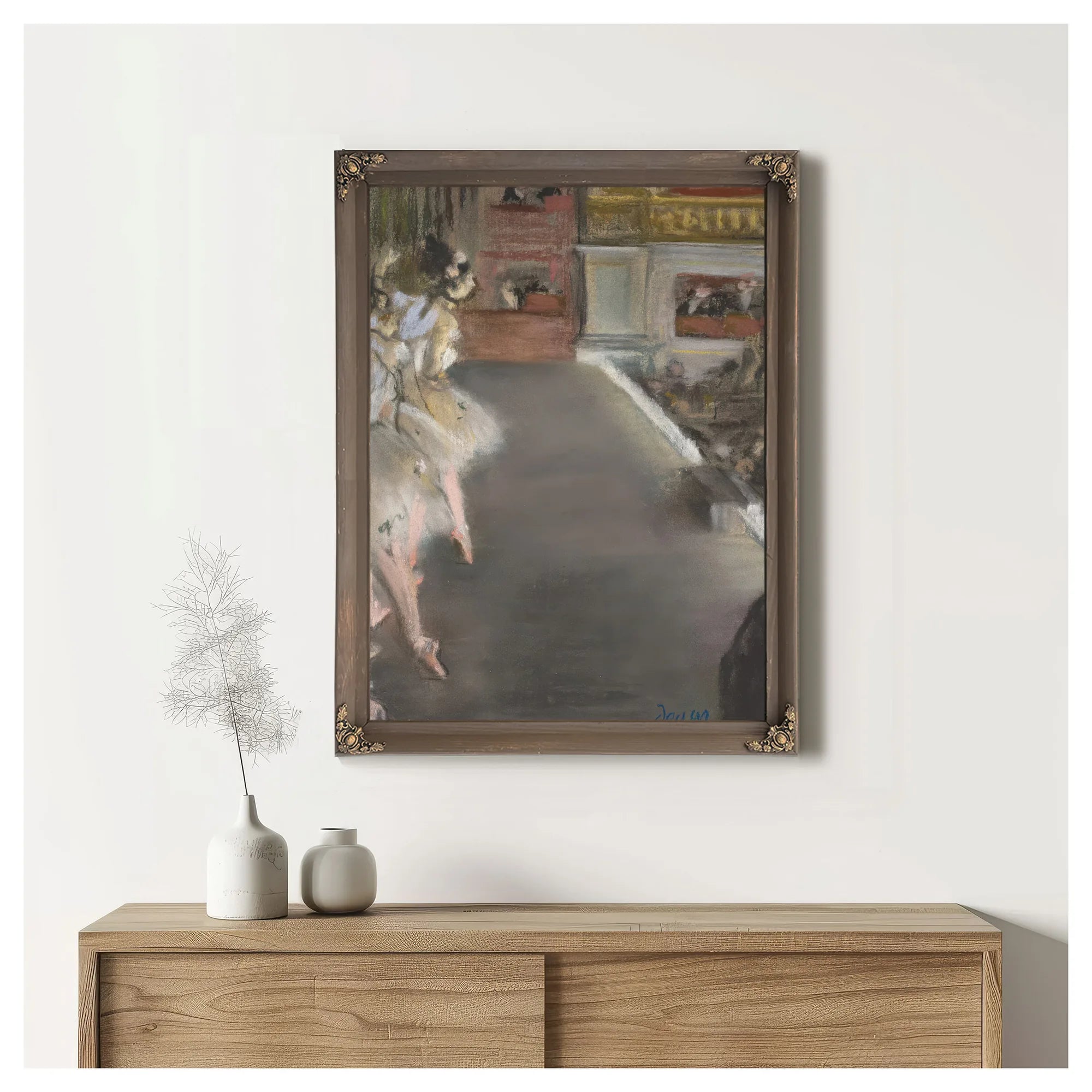 Dancers At The Old Opera House By Edgar Degas Fine Art Print