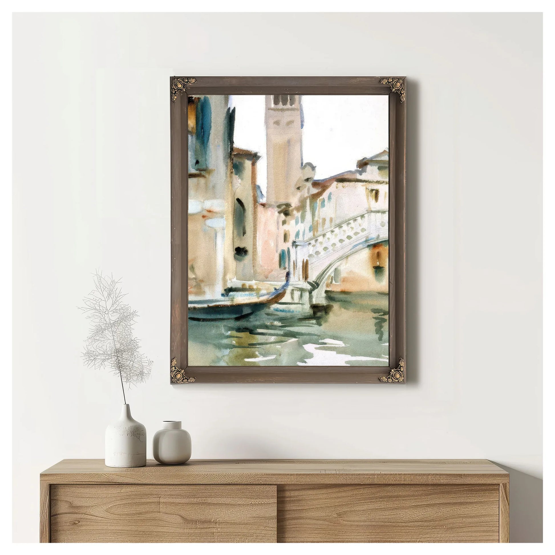 Bridge And Campanile, Venice By John Singer Sargent Fine Art Print