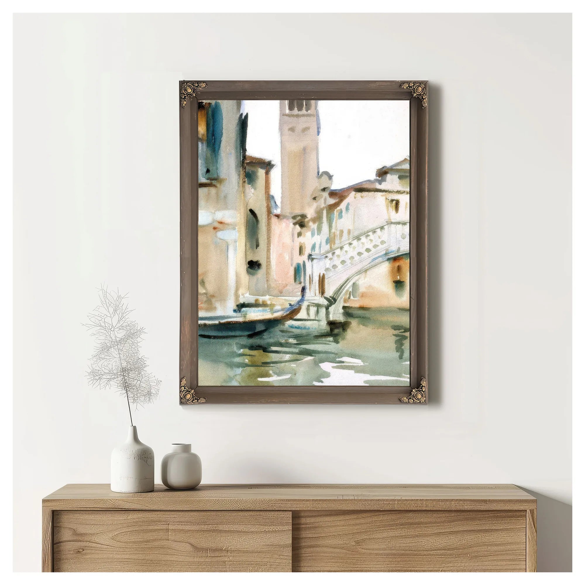 Bridge And Campanile, Venice By John Singer Sargent Fine Art Print