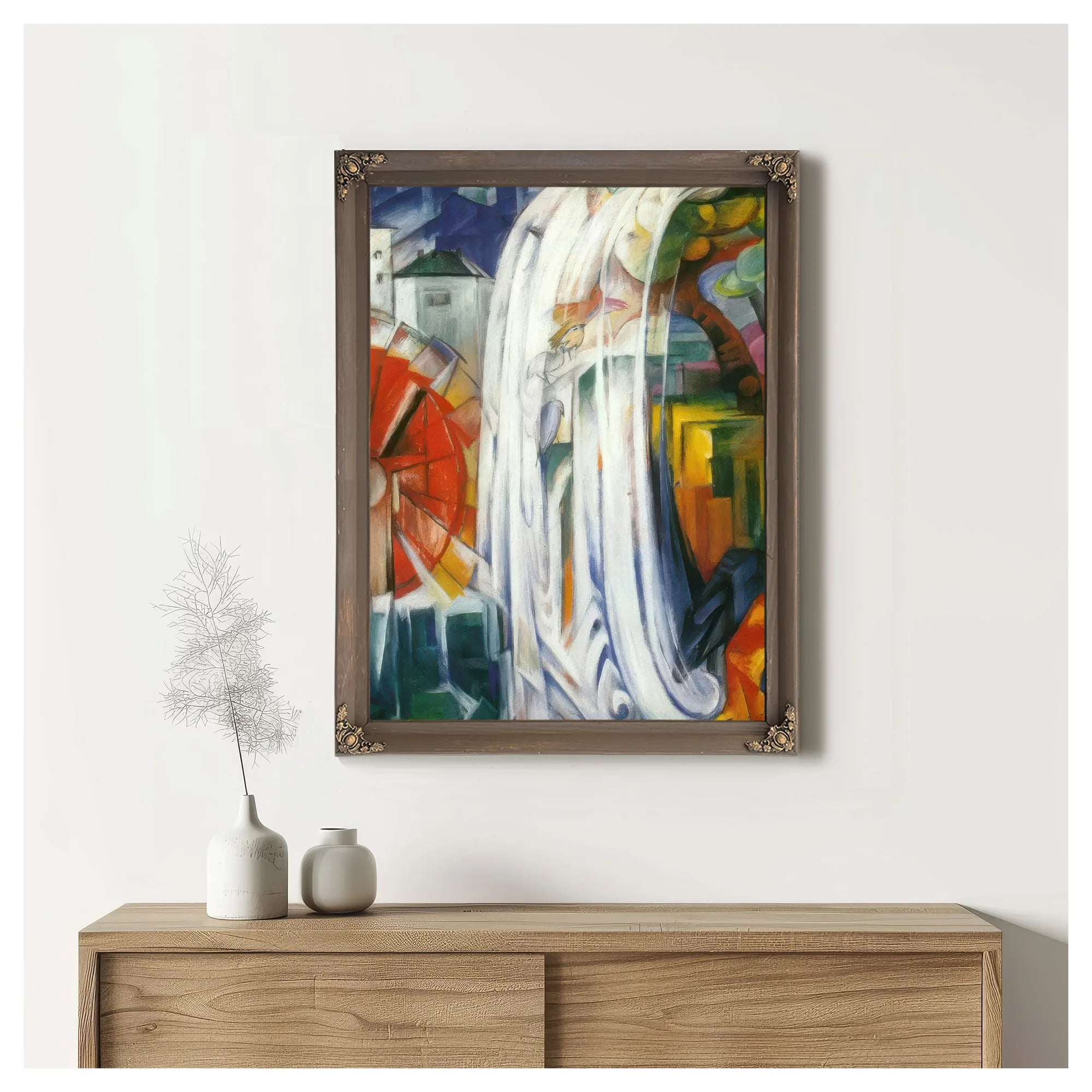 The Bewitched Mill By Franz Marc Fine Art Print