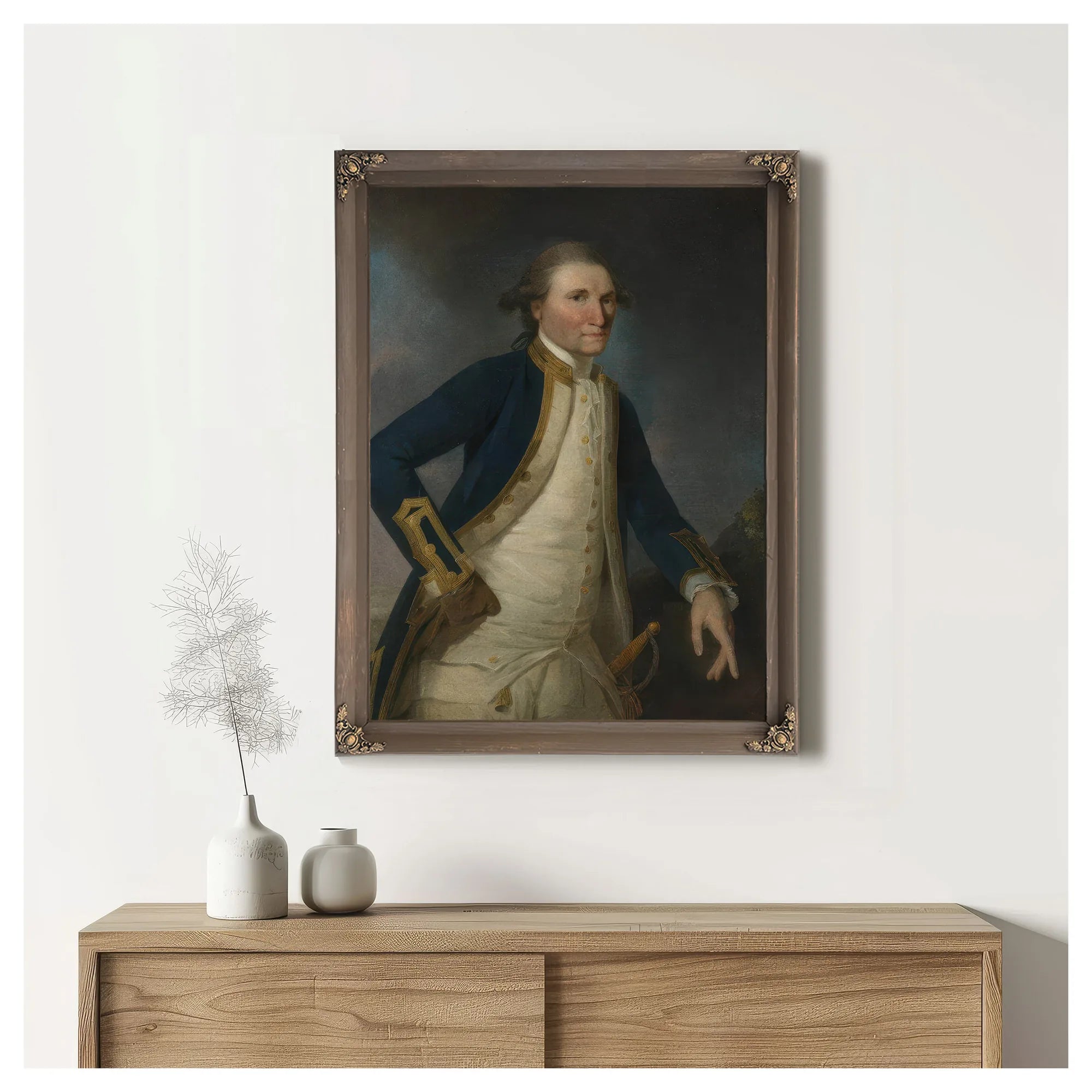 Portrait Of Captain James Cook Rn By John Webber Fine Art Print