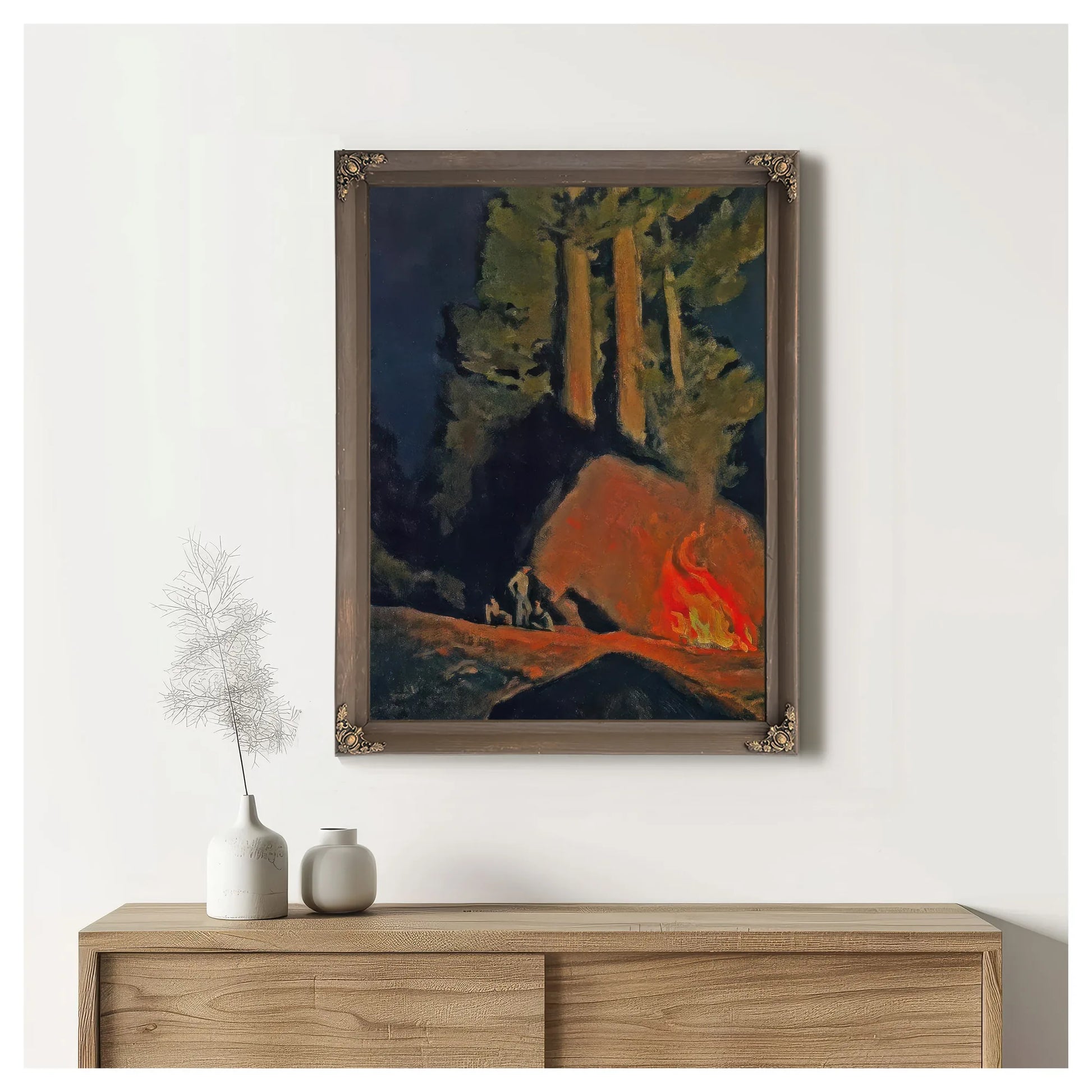 Campfire By Maynard Dixon Fine Art Print