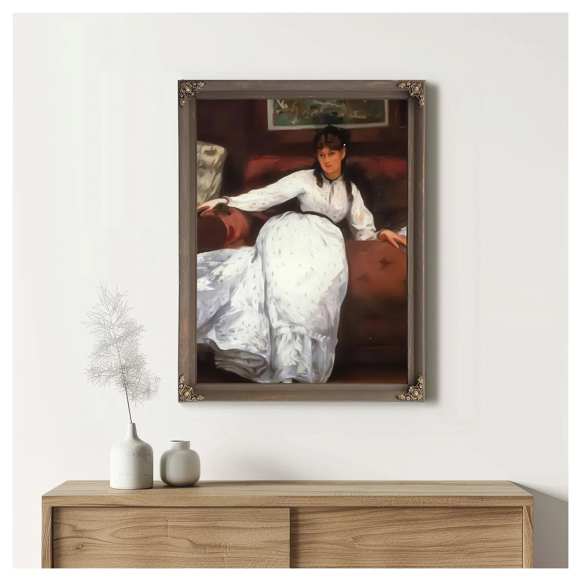 Repose Portrait Of Berthe Morisot By Edouard Manet Fine Art Print