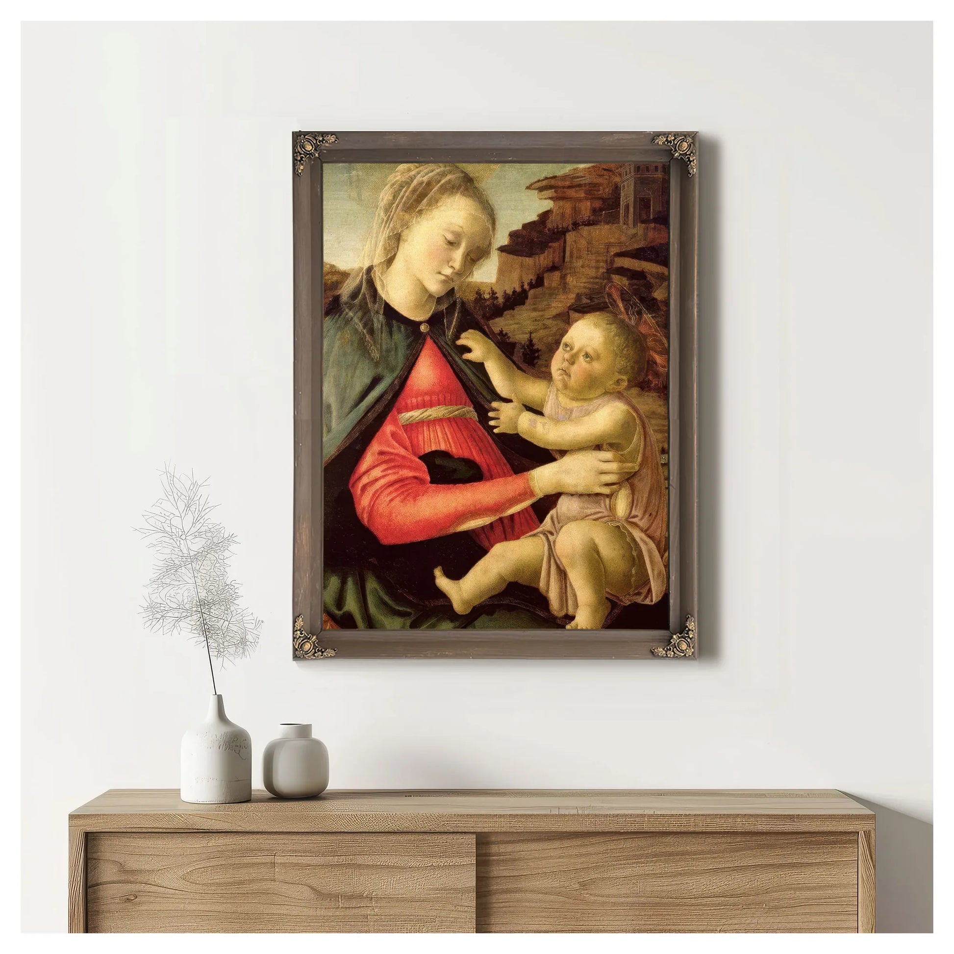 The Virgin And Child (Madonna Of The Guidi Da Faenza) By Sandro Botticelli Fine Art Print
