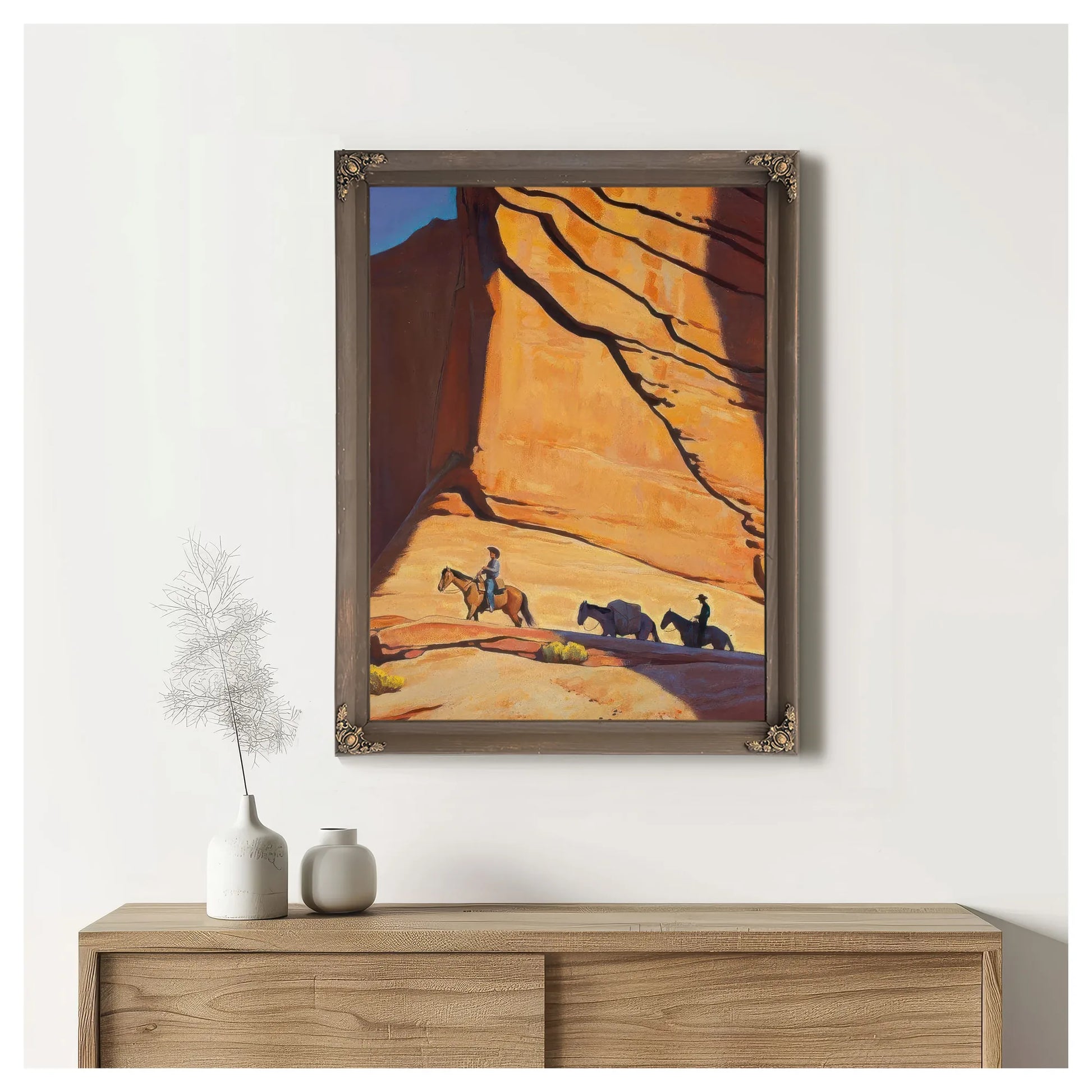 Red Gateway By Maynard Dixon Fine Art Print