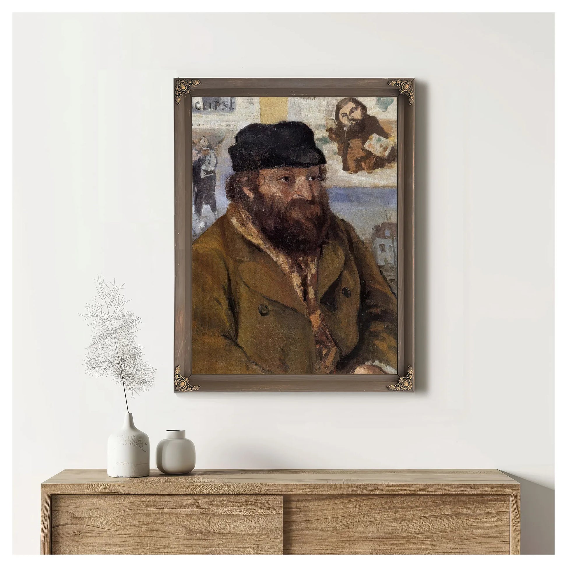 Paul Ce Zanne By Camille Pissarro Fine Art Print
