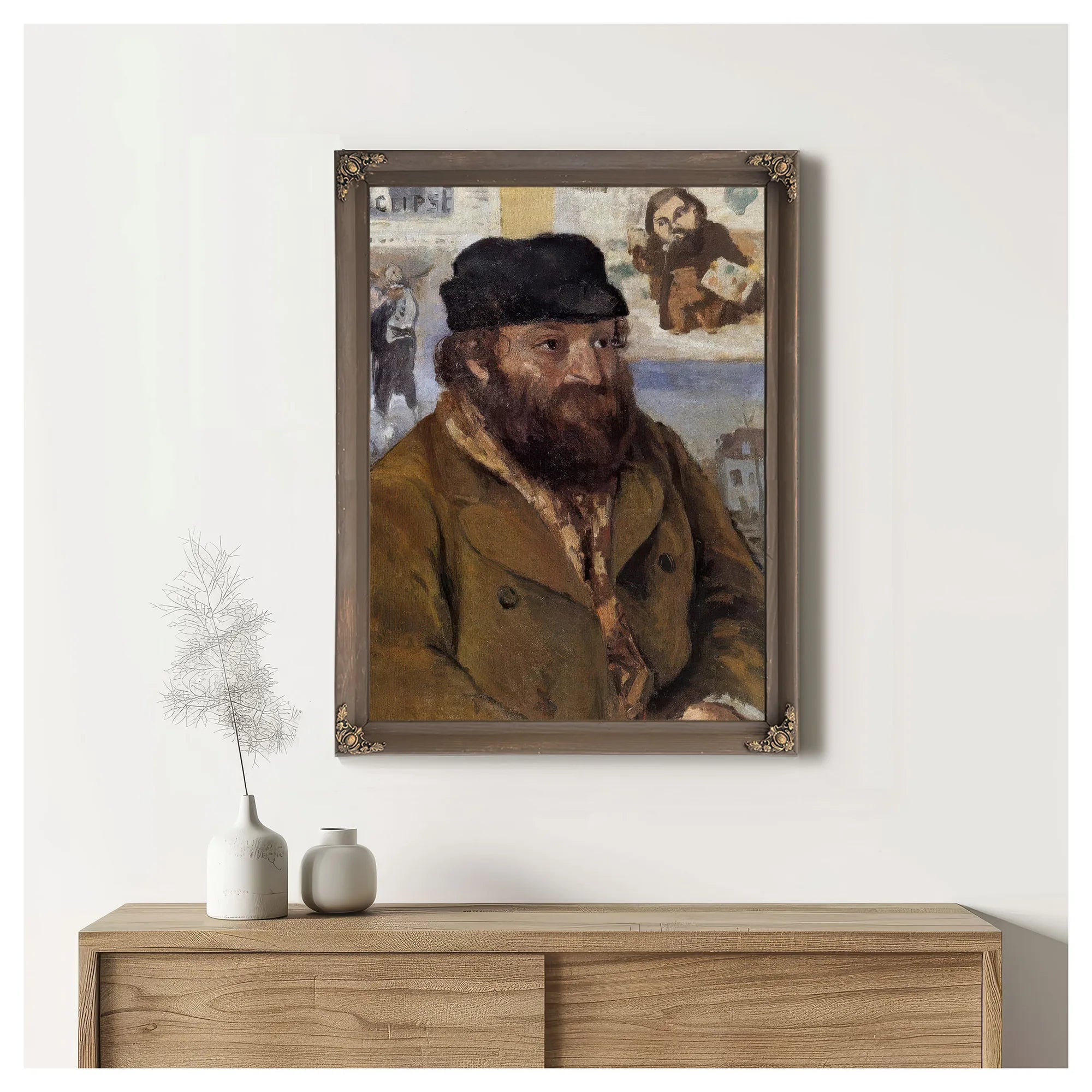 Paul Ce Zanne By Camille Pissarro Fine Art Print