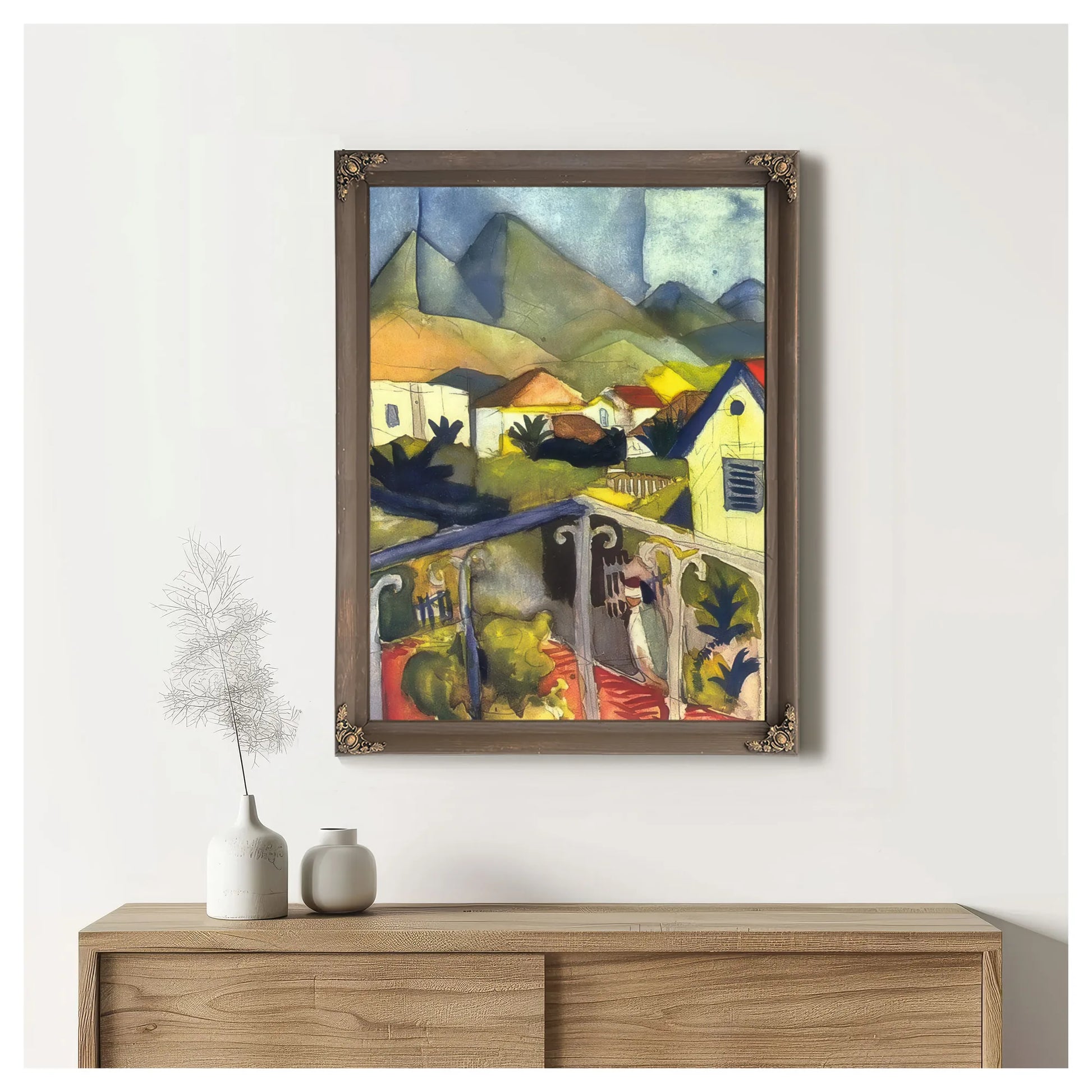 St Germain In Tunis By August Macke Fine Art Print