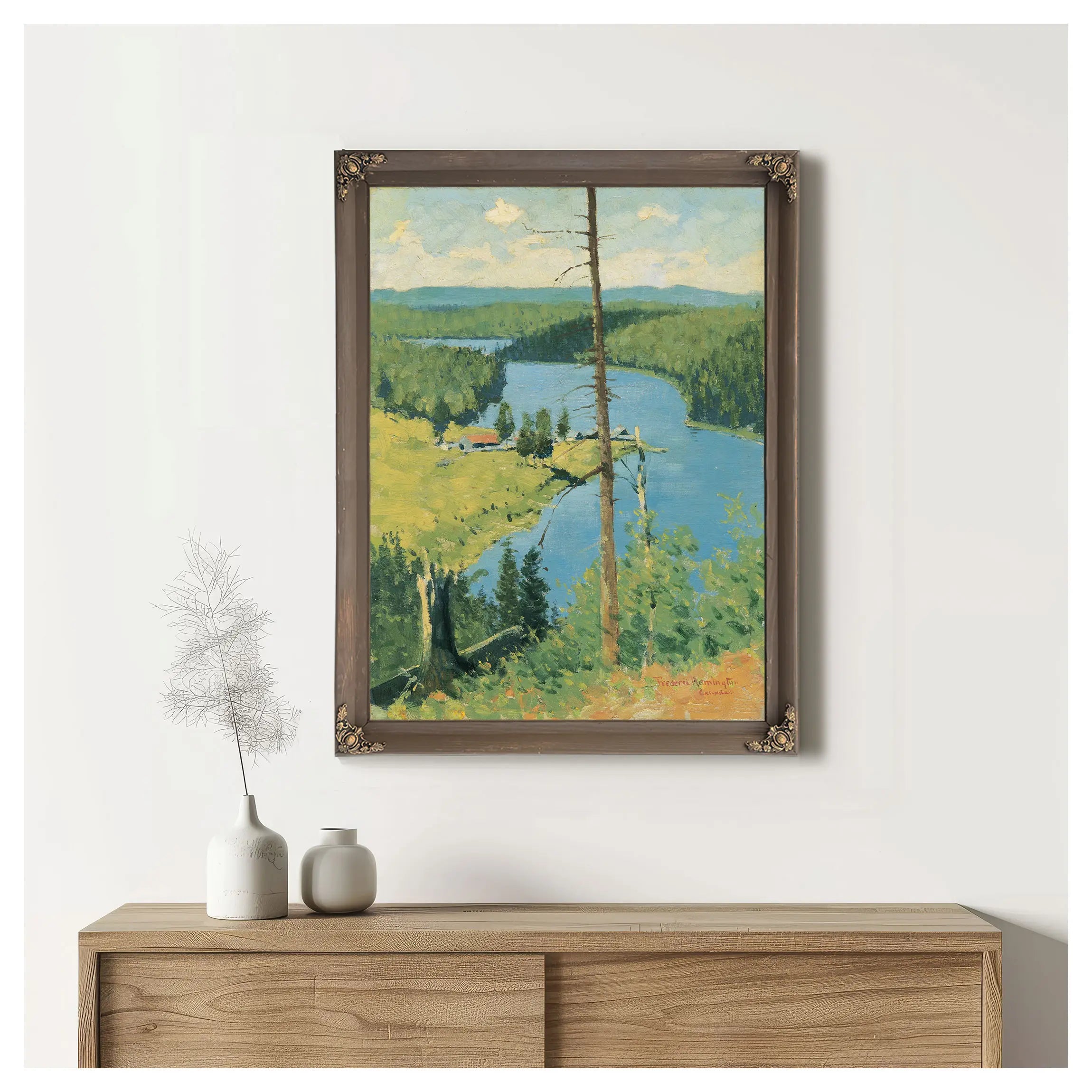 The Moose Country by Frederic Remington