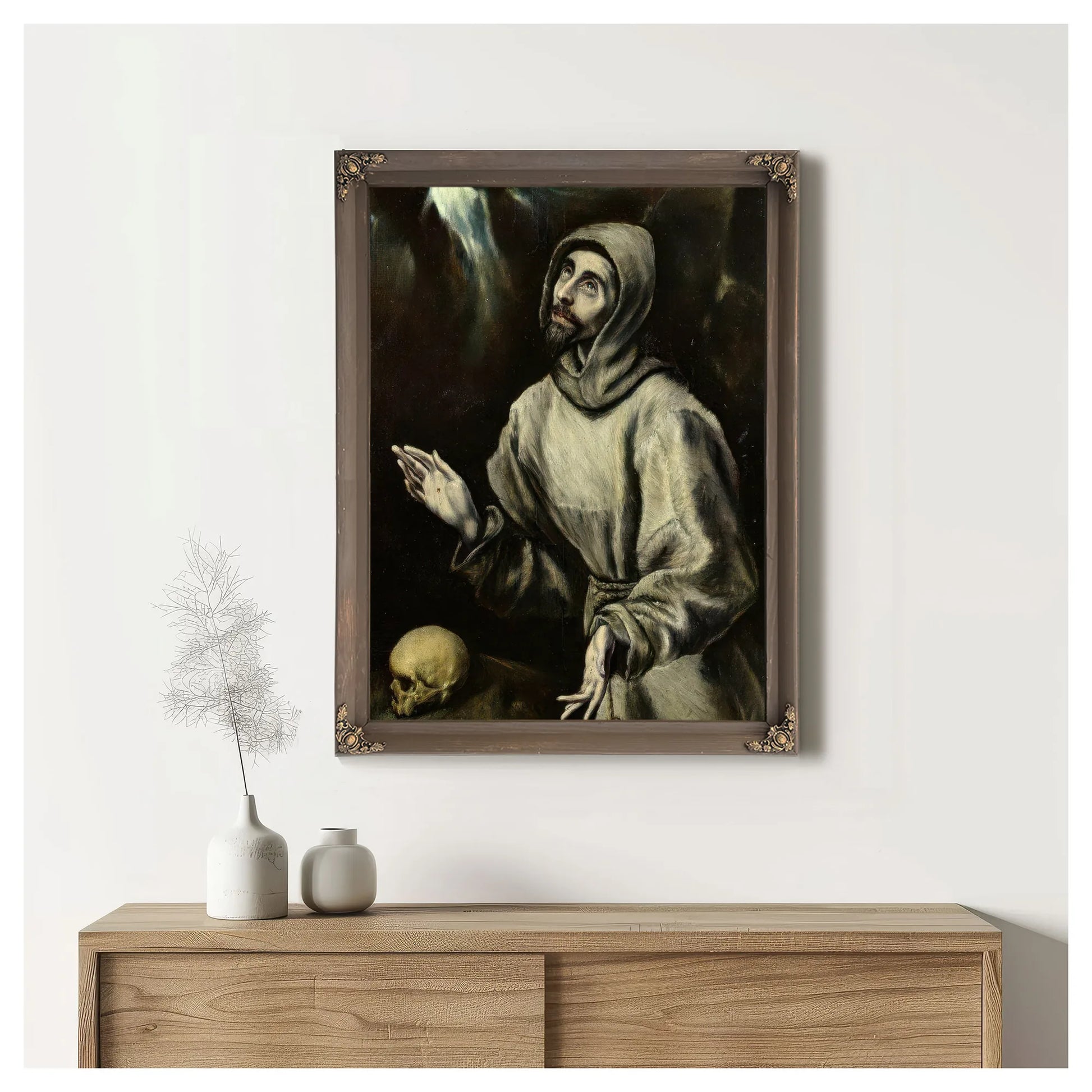 St. Francis Of Assisi Receiving The Stigmata By El Greco Fine Art Print