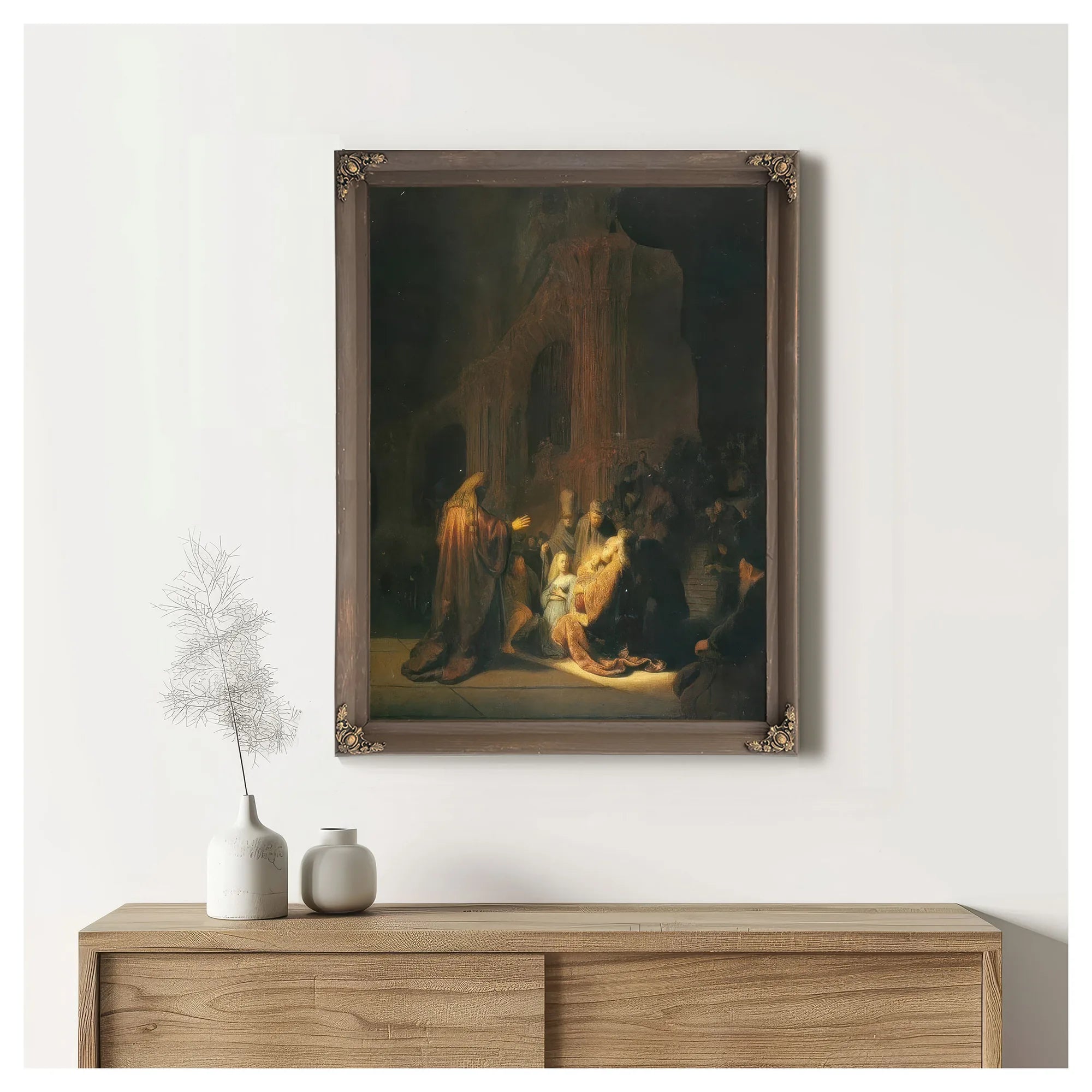 The Presentation Of Jesus In The Temple 1631 By Rembrandt Fine Art Print
