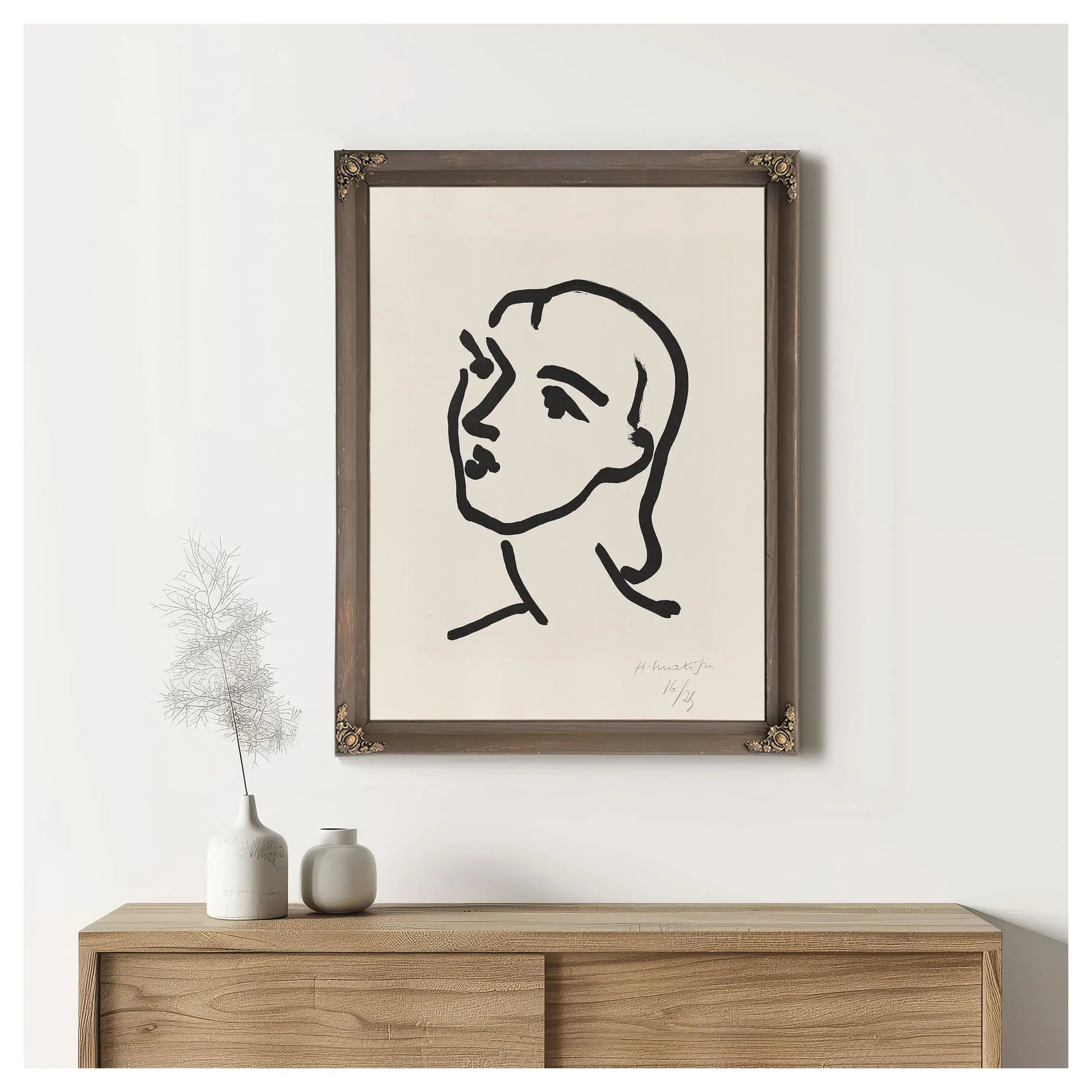 Nadia Au Menton Pointu (Nadia With Pointed Chin) by Henri Matisse