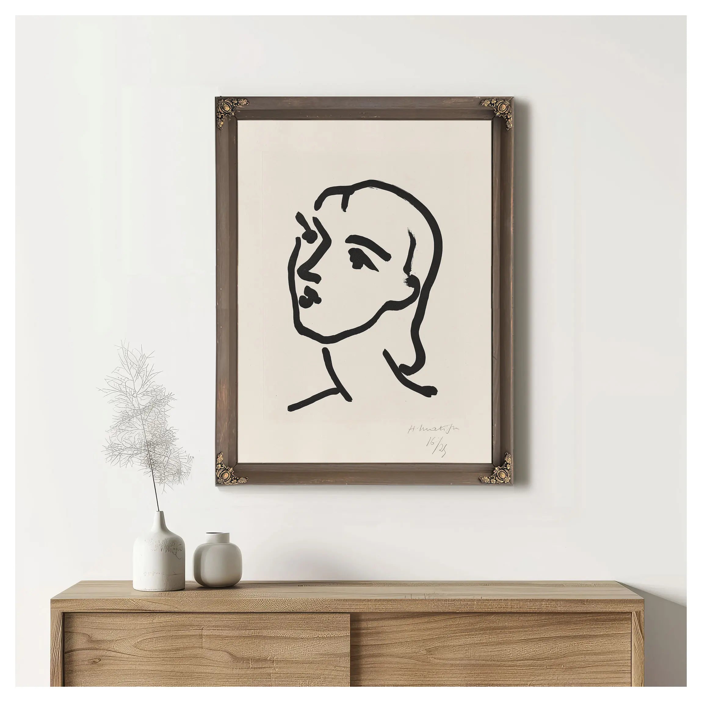 Nadia Au Menton Pointu (Nadia With Pointed Chin) by Henri Matisse