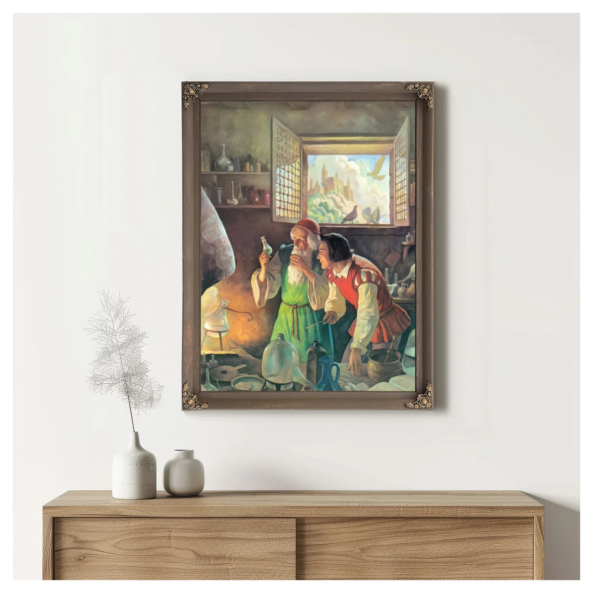 The Alchemist2 By NC Wyeth Fine Art Print