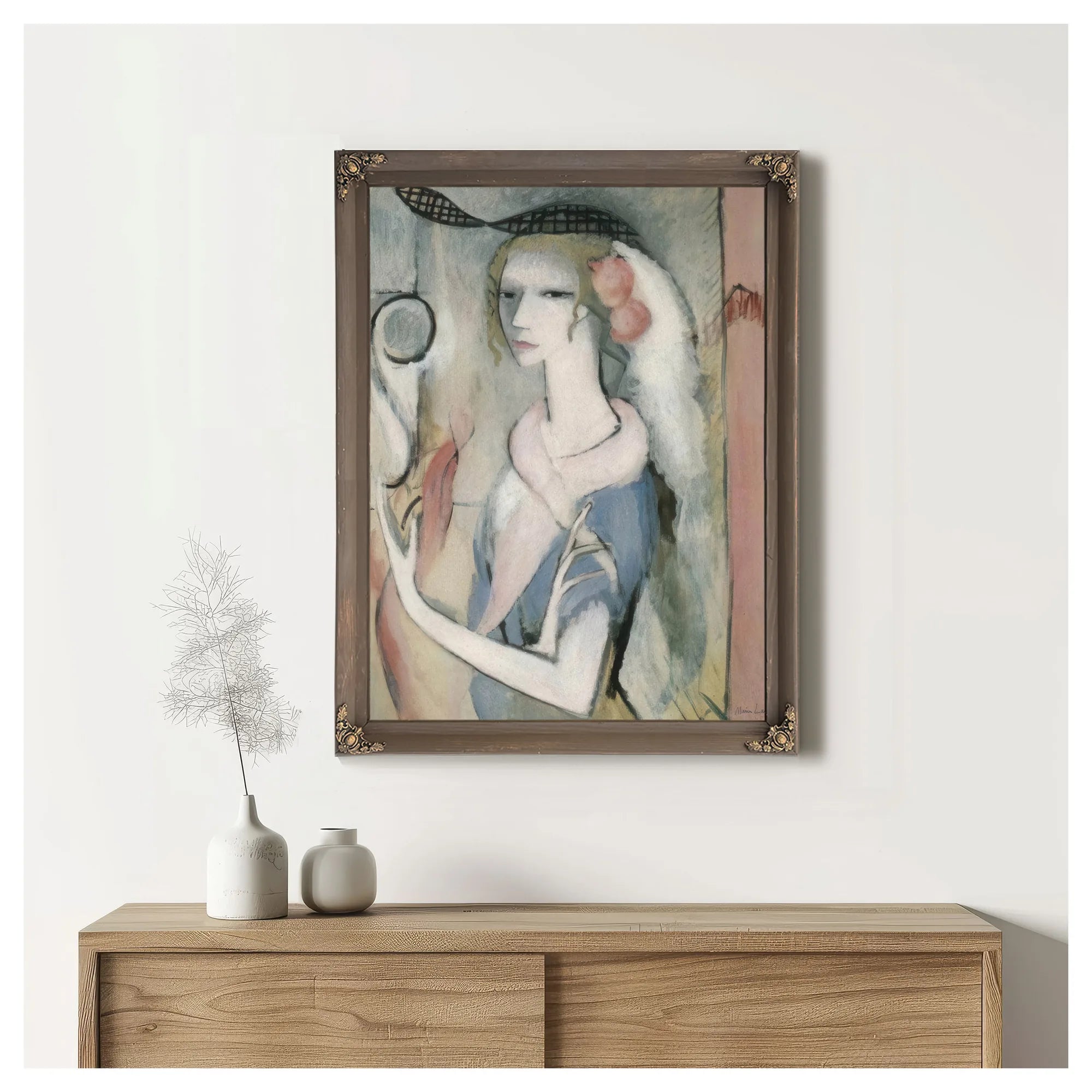 Femme Debout A La Capeline 1913 By Marie Laurencin Fine Art Print