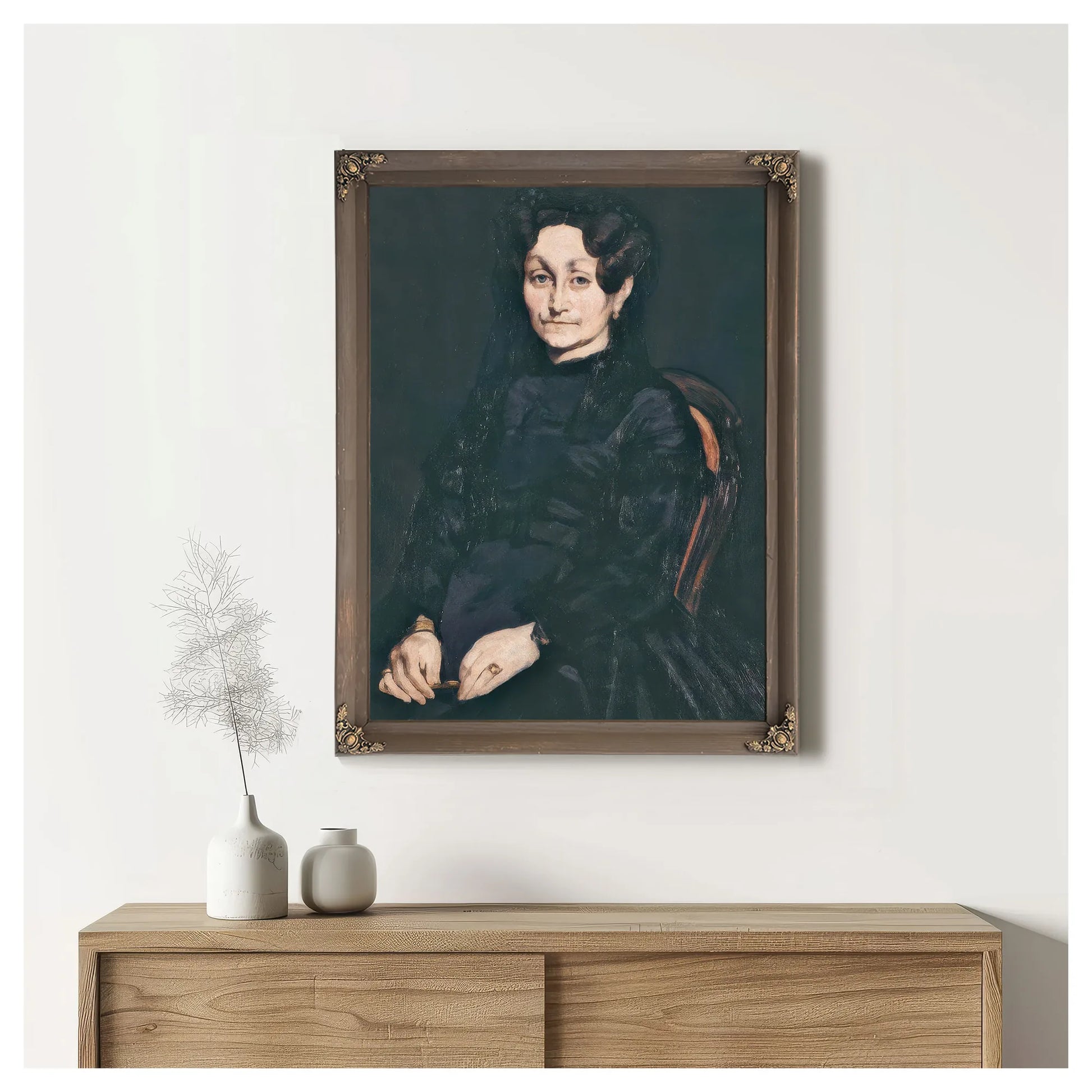 Portrait Of Madame Auguste Manet By Edouard Manet Fine Art Print