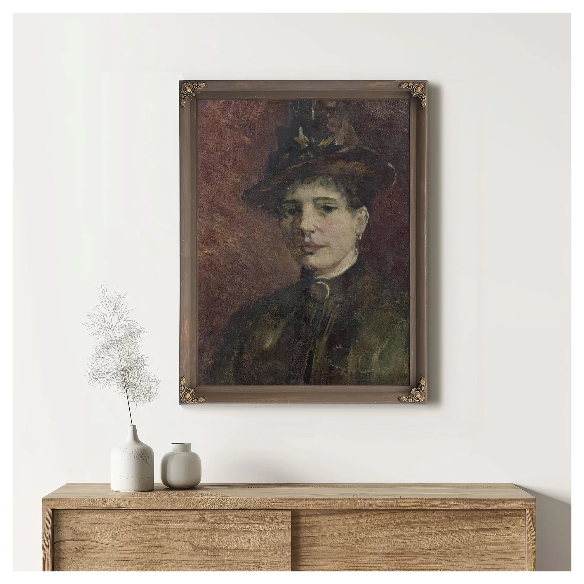Portrait Of A Woman By Vincent Van Gogh Fine Art Print