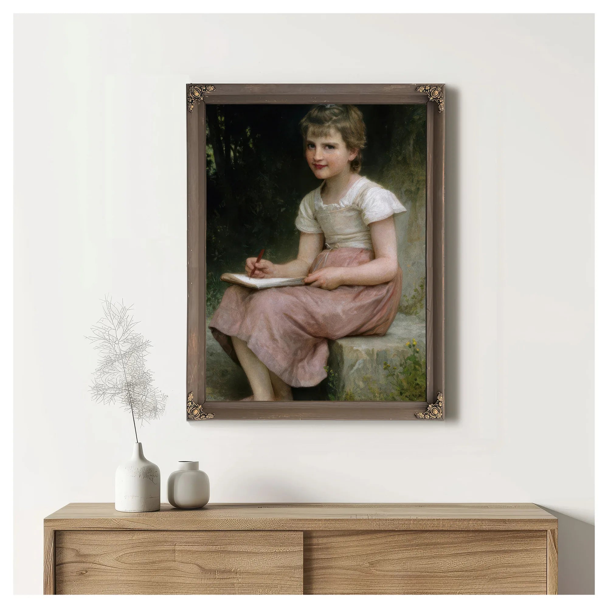 A Calling By William Adolphe Bouguereau Fine Art Print