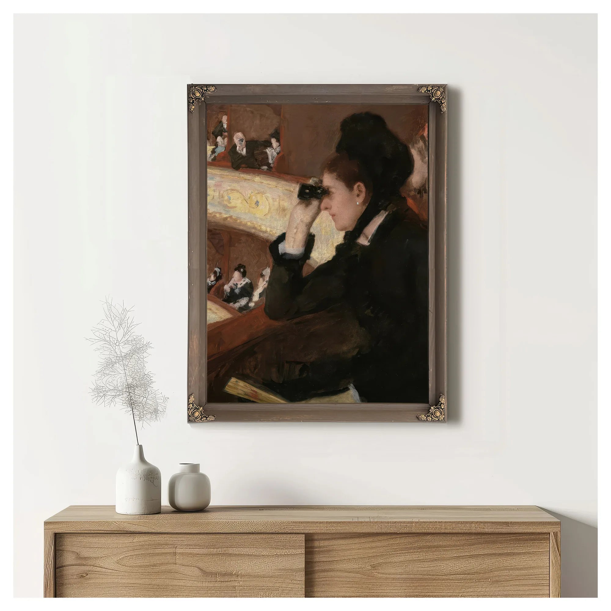 In The Loge By Mary Cassatt Fine Art Print