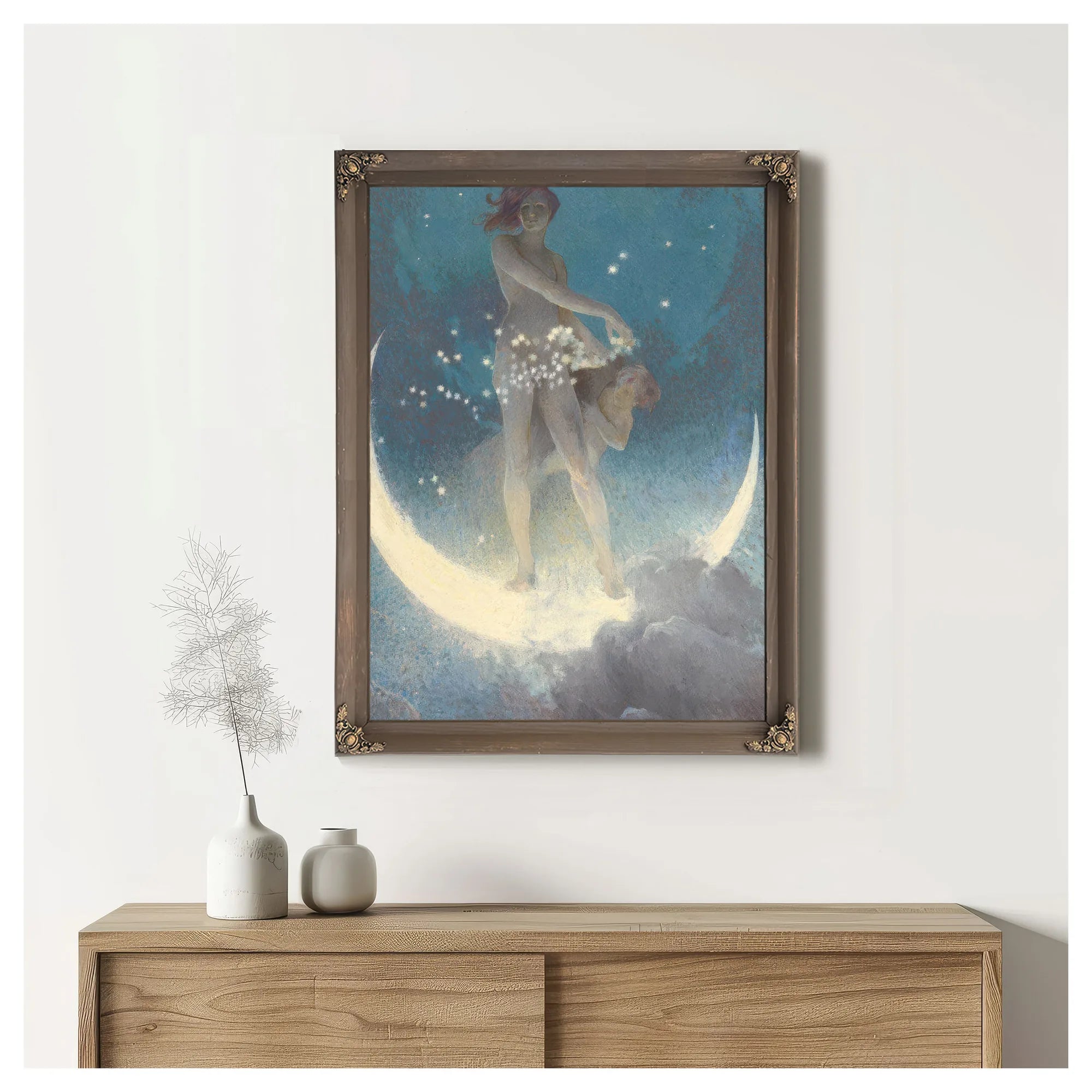 Spring Scattering Stars By Edwin Blashfield Fine Art Print