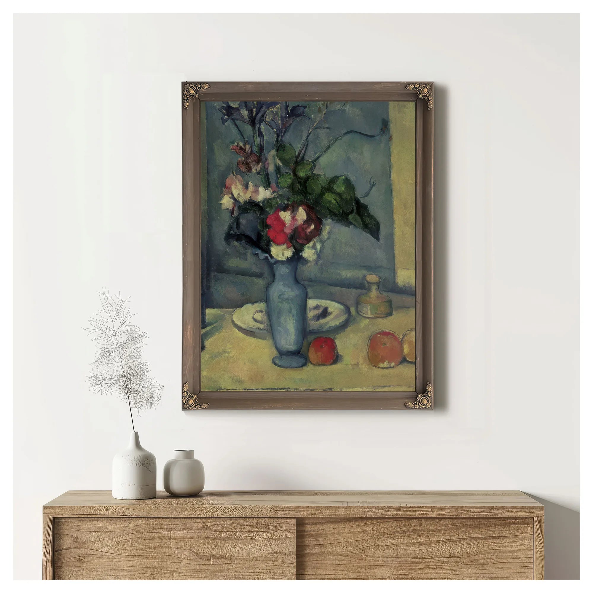 The Blue Vase By Paul Cezanne Fine Art Print
