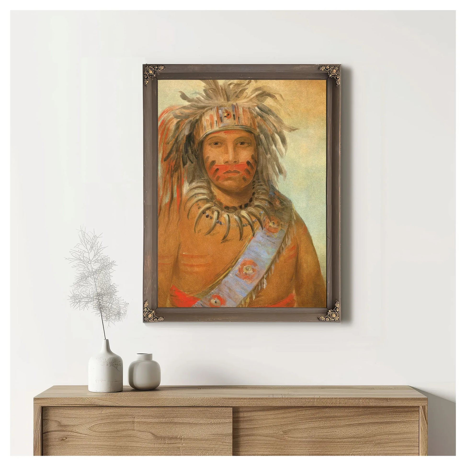 Au Nim Muck Kwa Um, Tempest Bird By George Catlin Fine Art Print