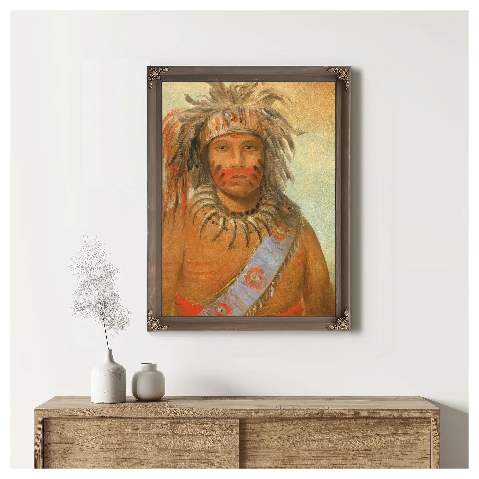 Au Nim Muck Kwa Um, Tempest Bird By George Catlin Fine Art Print
