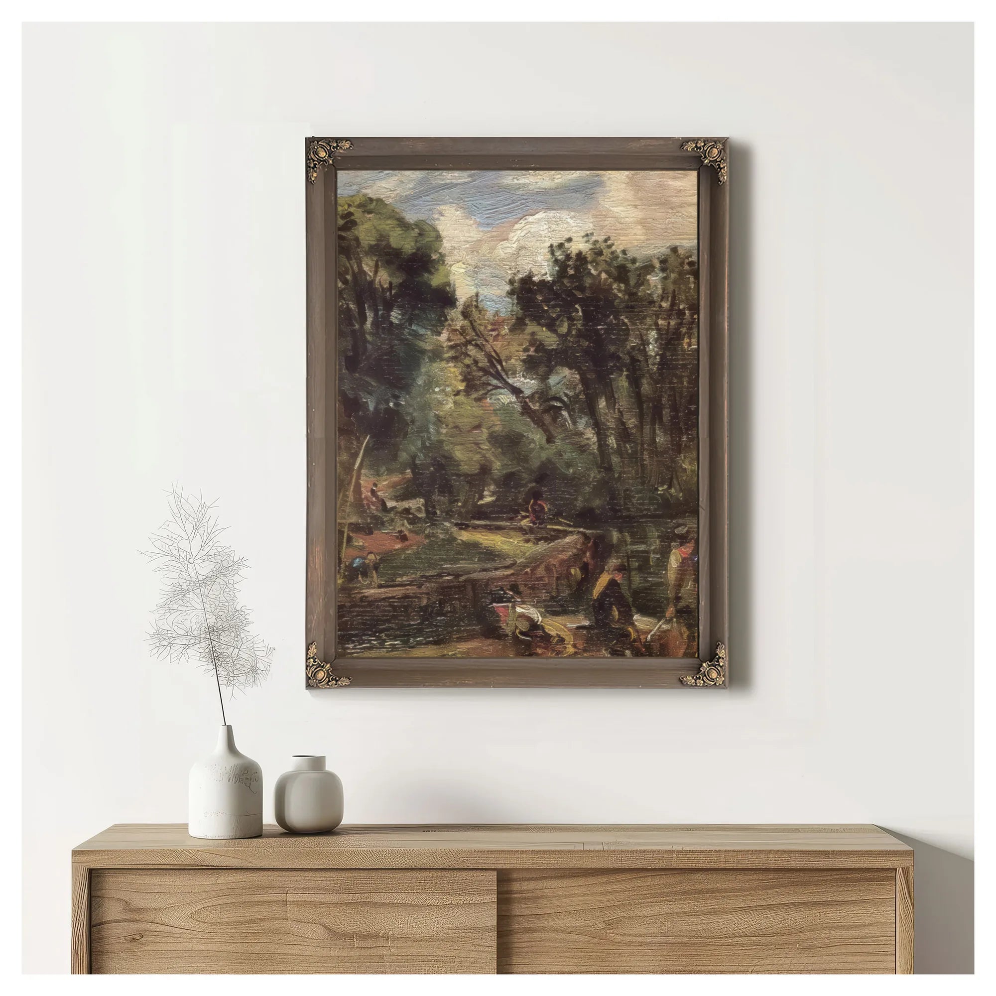 Study For Stratford Mill By John Constable Fine Art Print