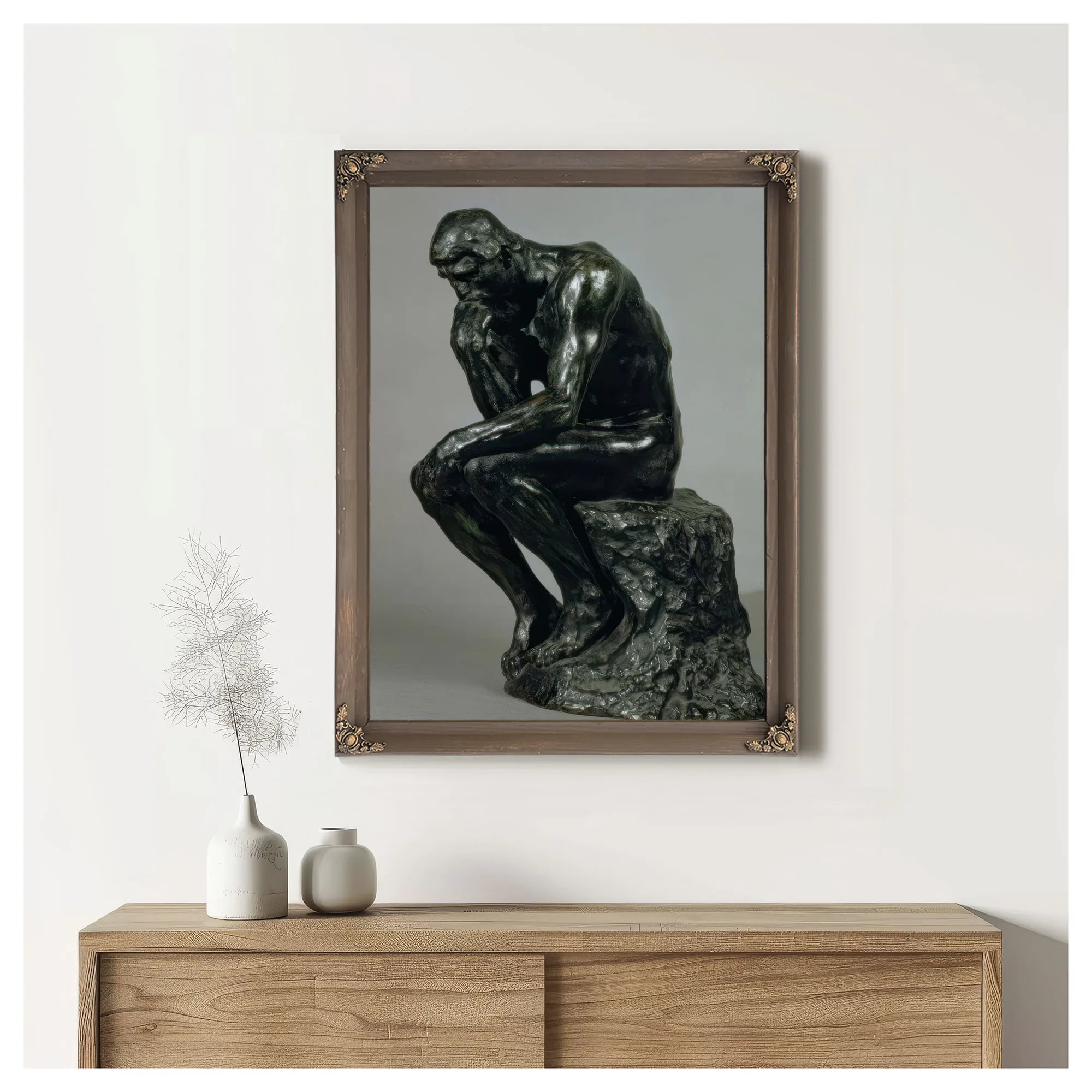 The Thinker (Le Penseur) By Francois Auguste Rene Rodin Fine Art Print