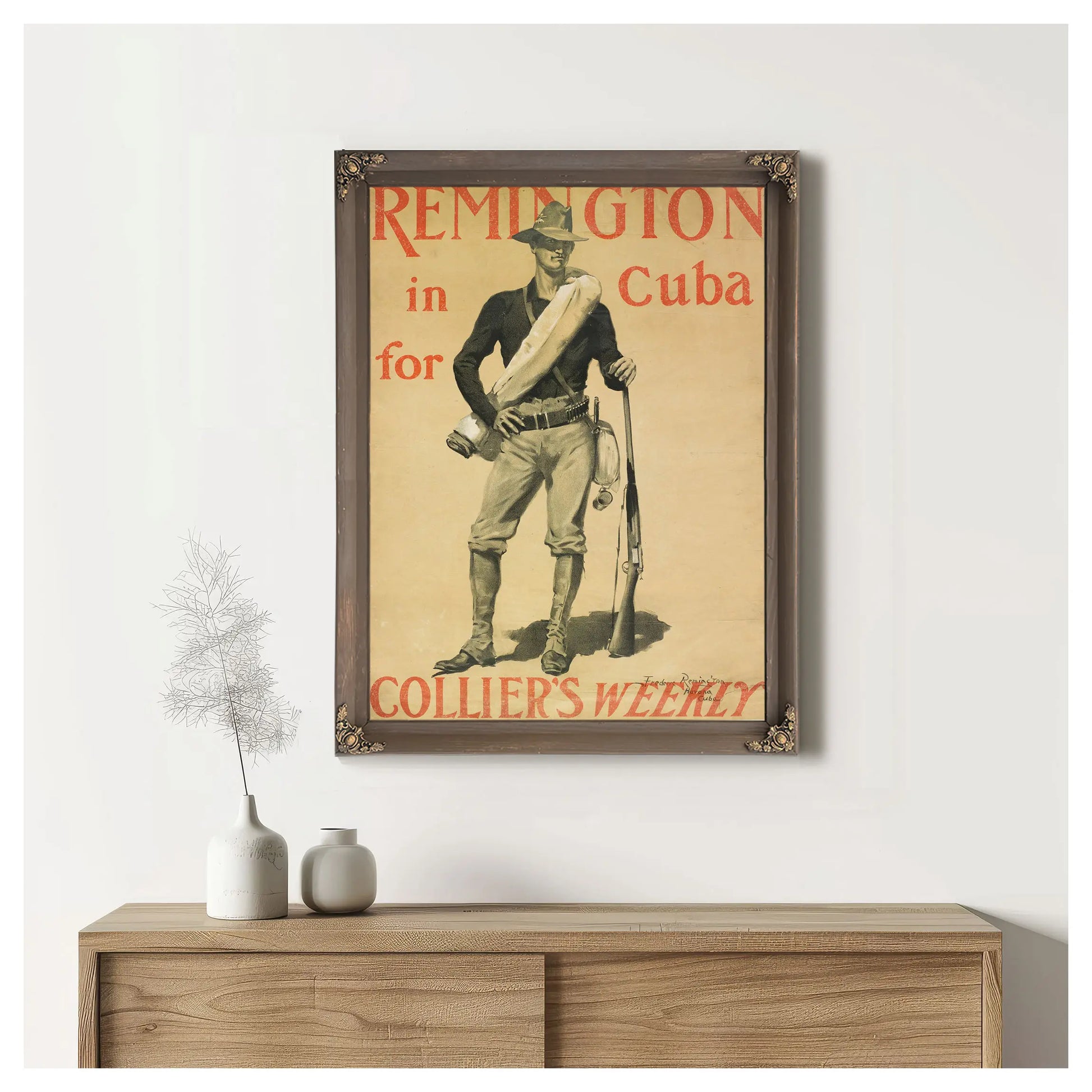 Remington In Cuba For Colliers Weekly by Frederic Remington