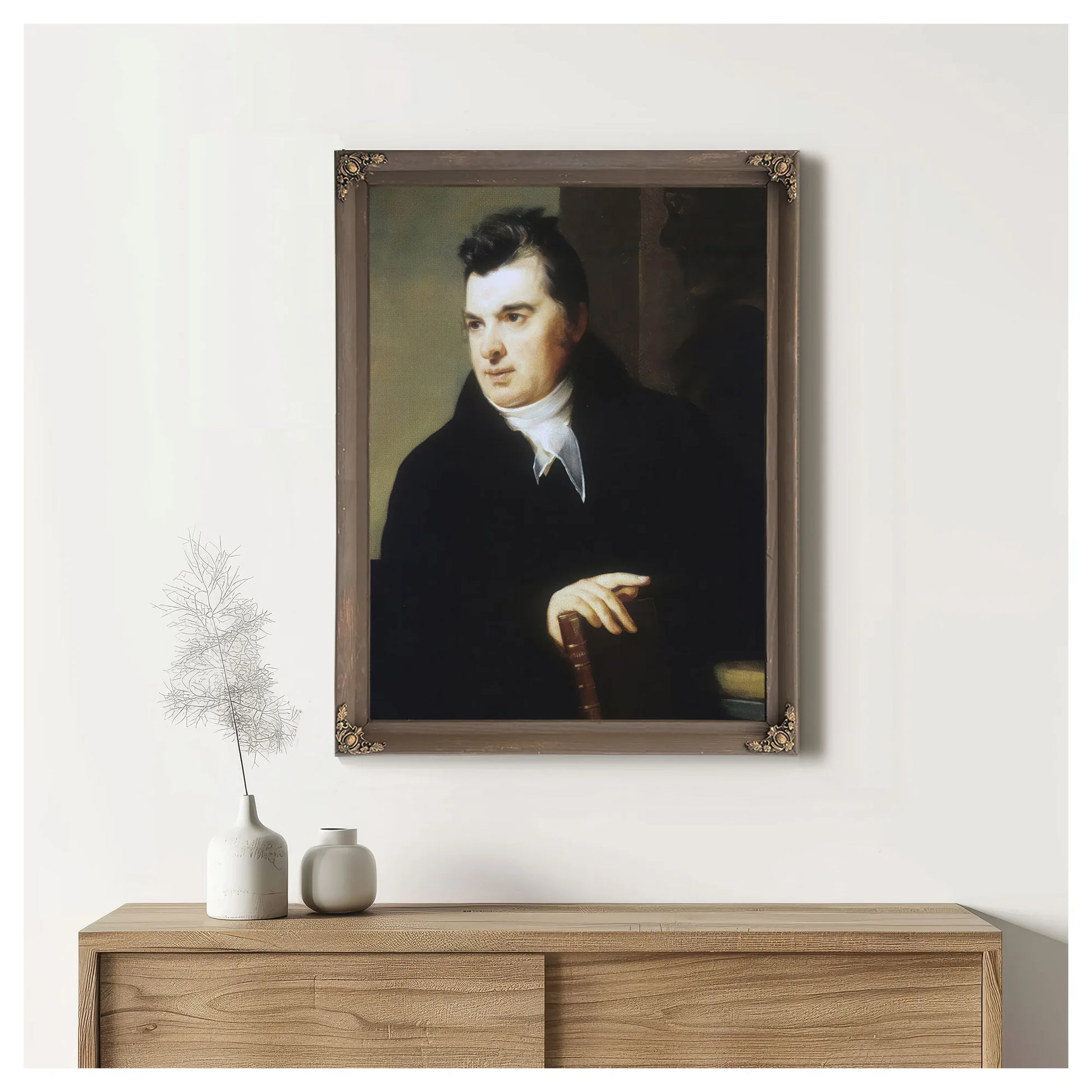 Portrait Of David Hosack, M.D. By Thomas Sully Fine Art Print