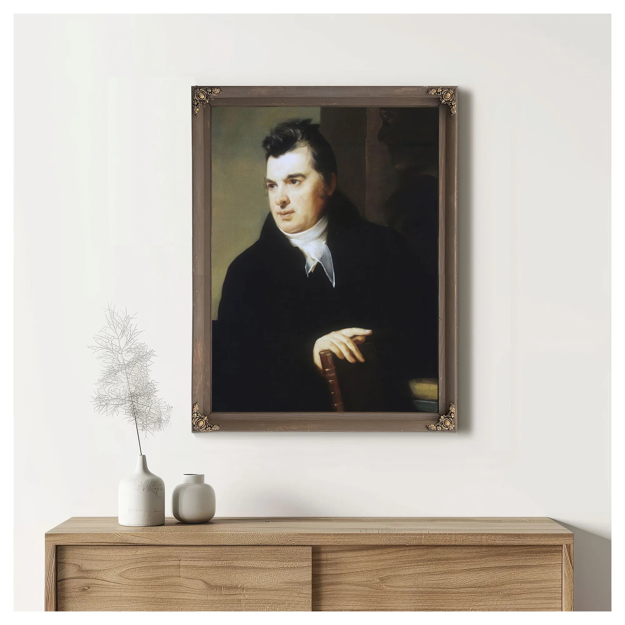 Portrait Of David Hosack, M.D. By Thomas Sully Fine Art Print