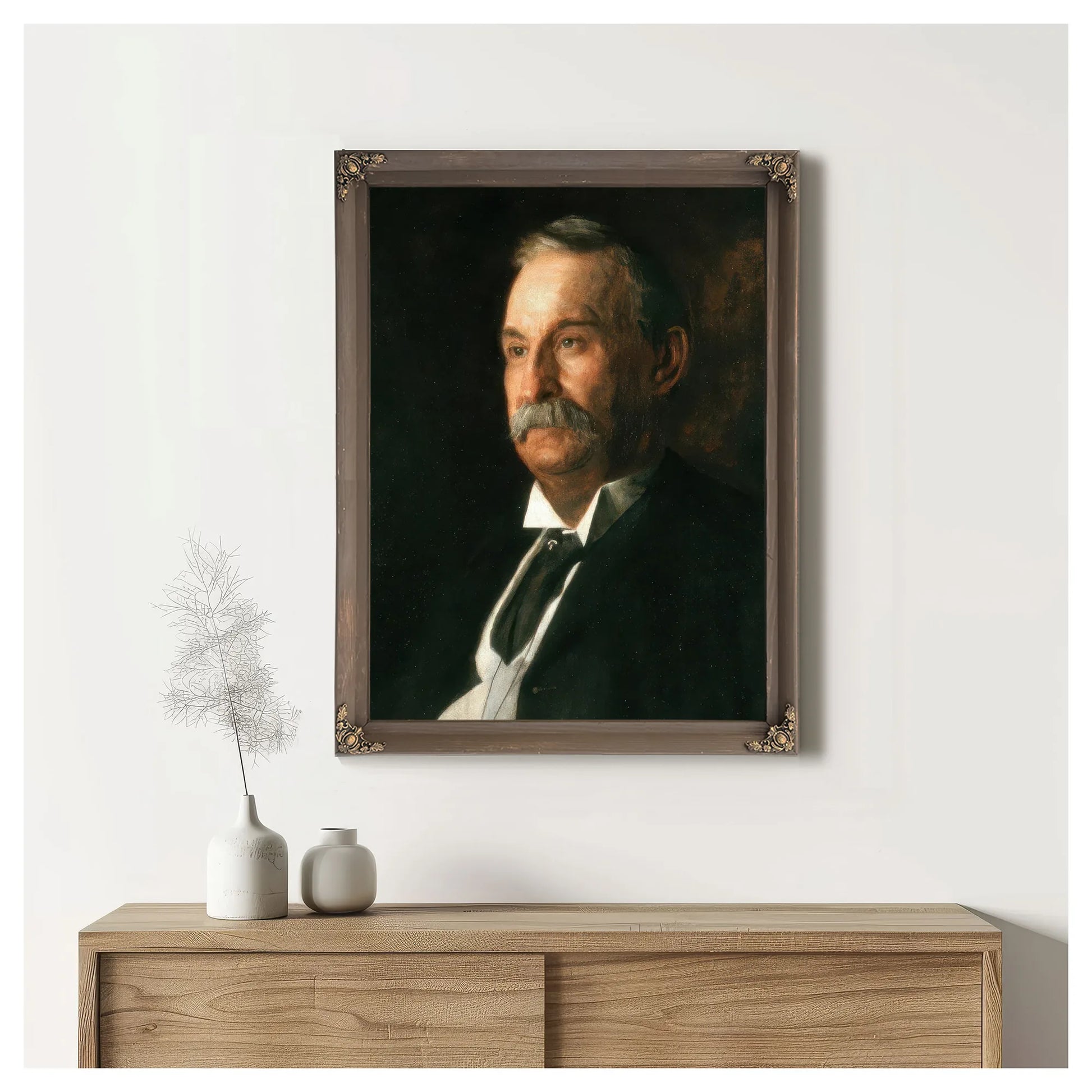 Portrait Of Edward Taylor Snow By Thomas Eakins Fine Art Print