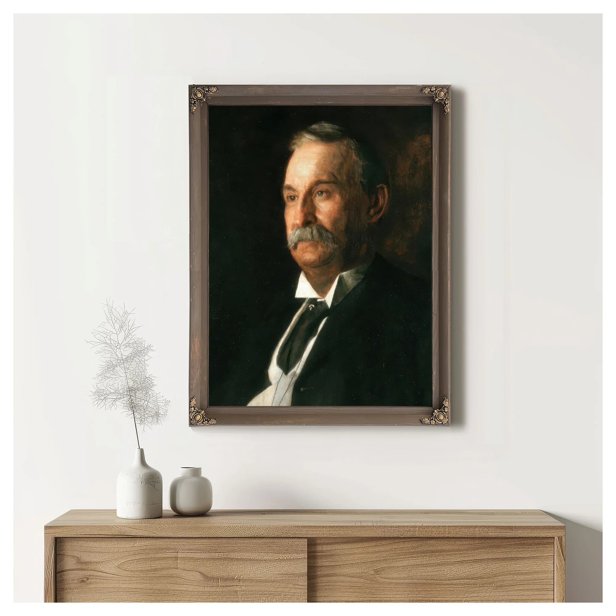 Portrait Of Edward Taylor Snow By Thomas Eakins Fine Art Print