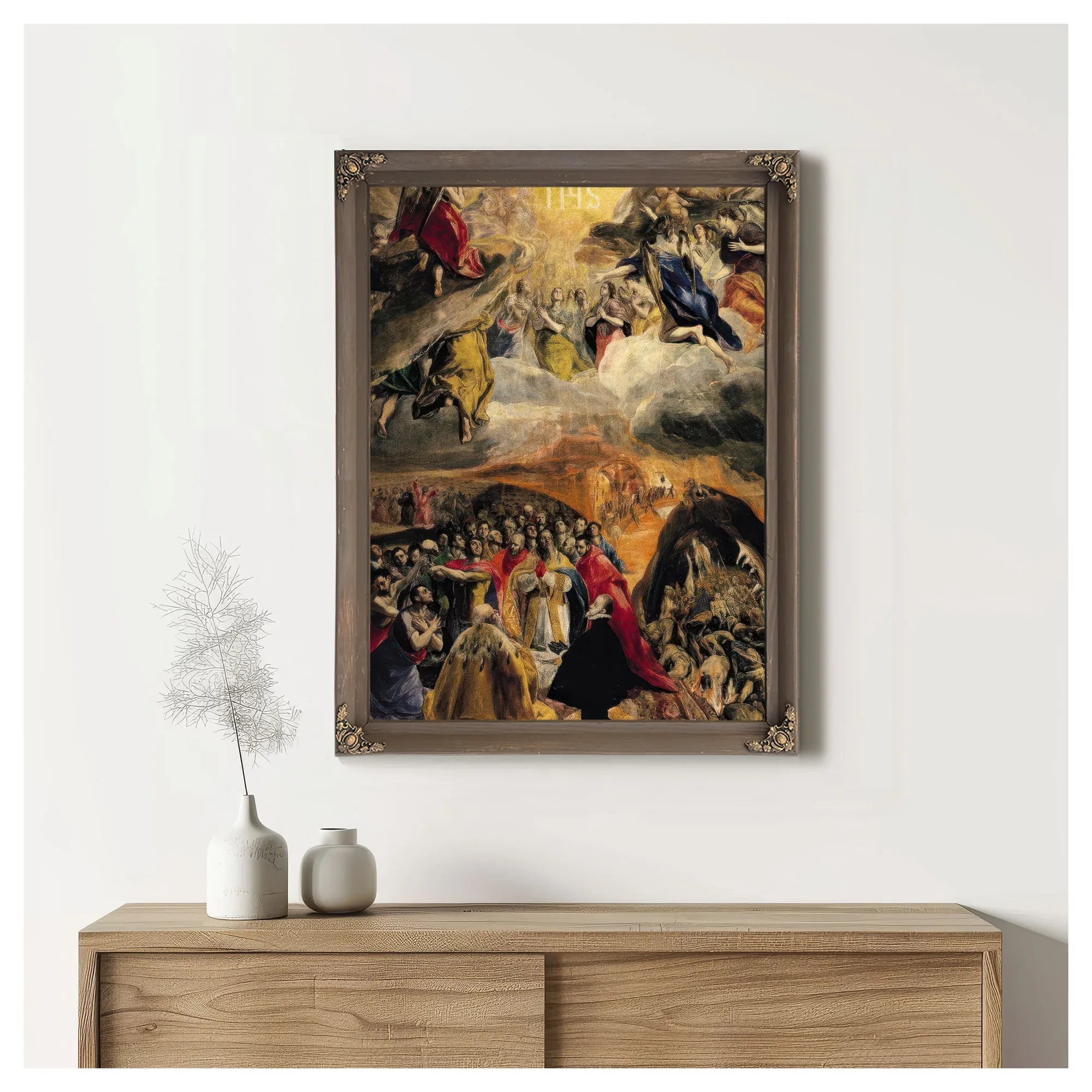 The Adoration Of The Name Of Jesus By El Greco Fine Art Print