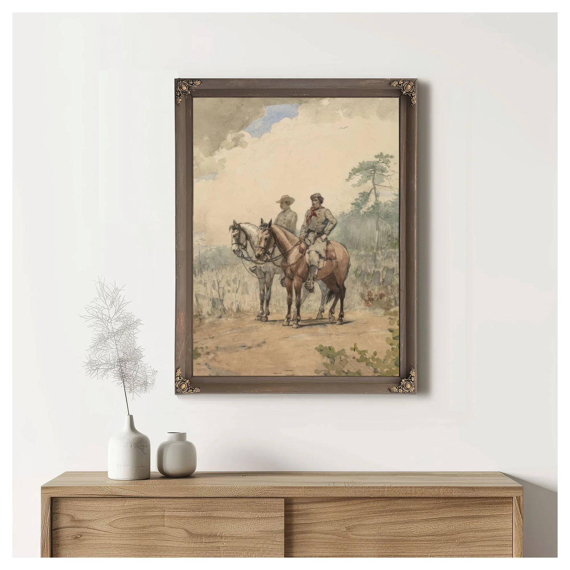 Two Scouts By Winslow Homer Fine Art Print
