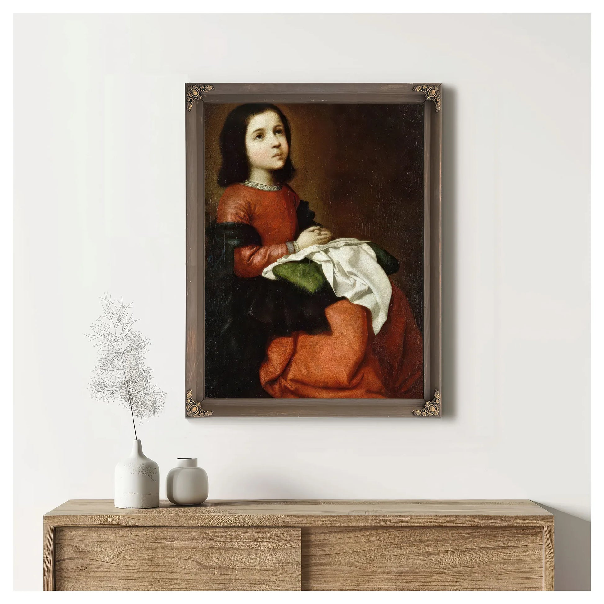 Virgin Mary As A Child By Francisco De Zurbaran Fine Art Print