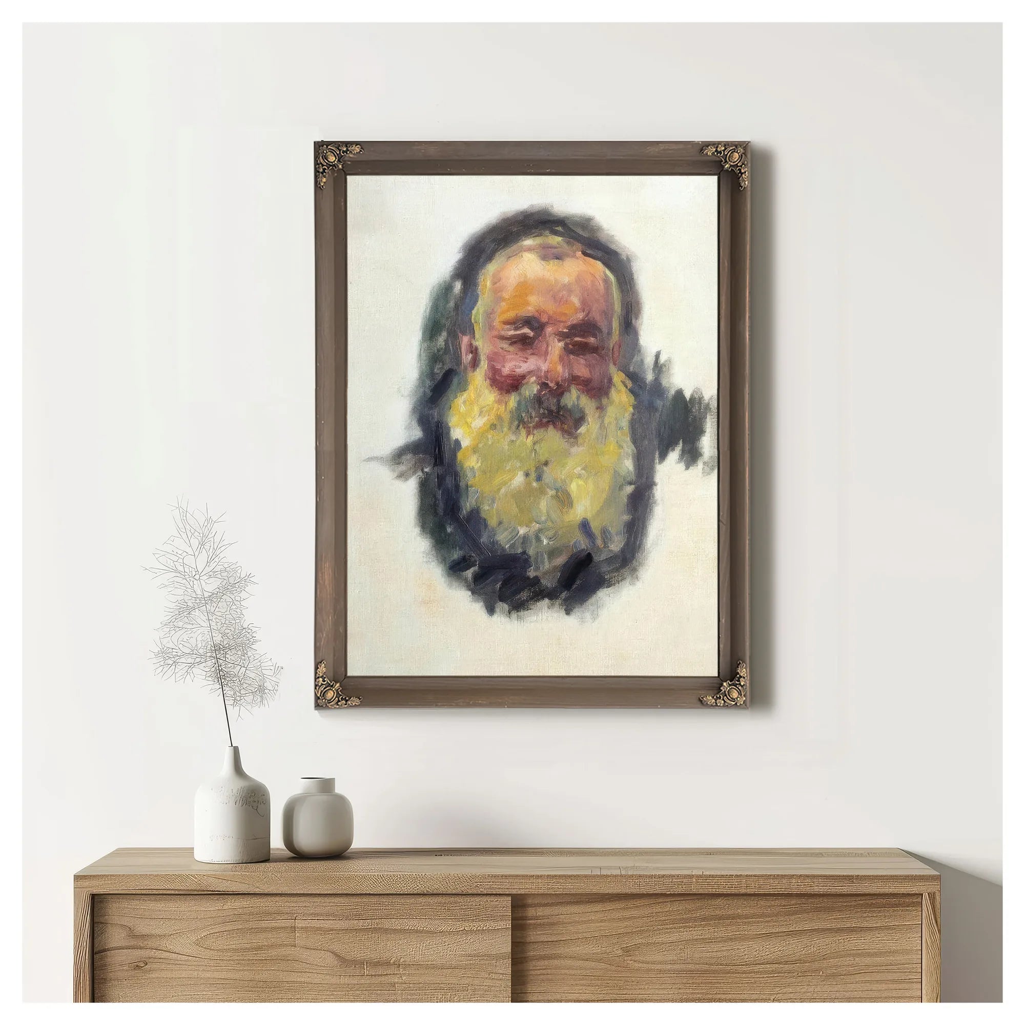 Self Portrait By Claude Monet Fine Art Print