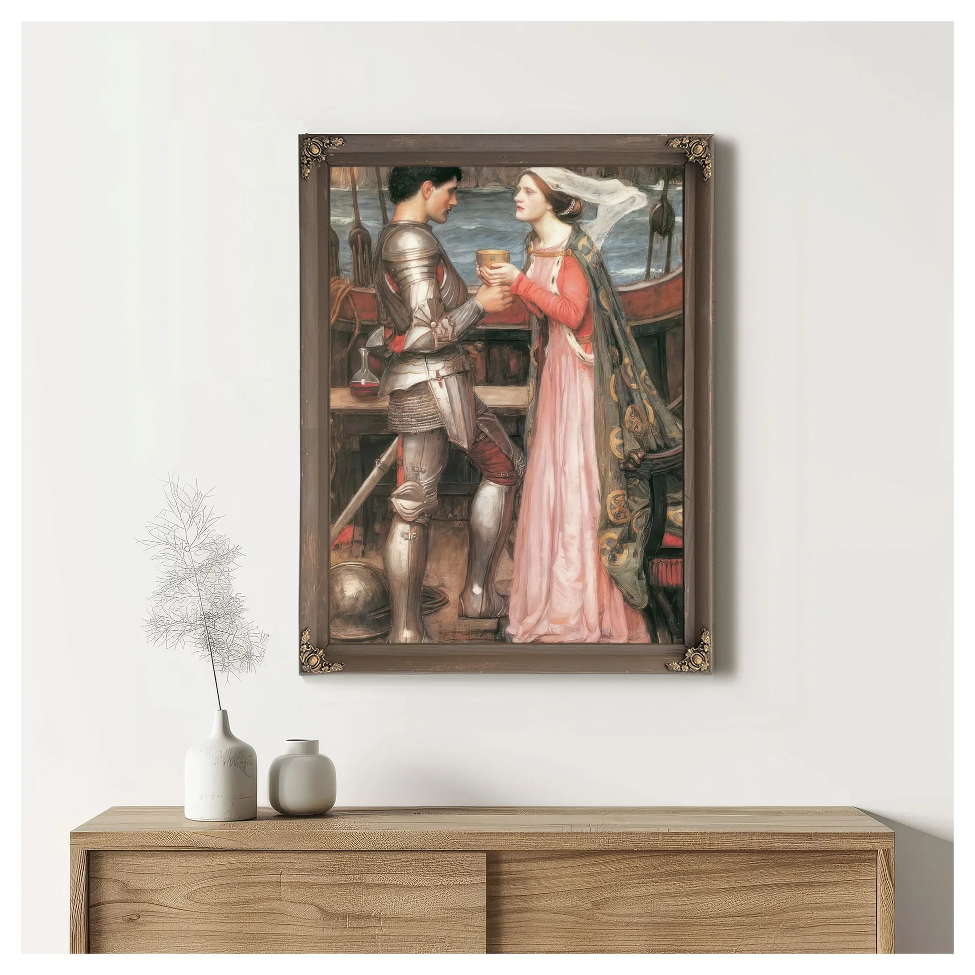 Tristram And Isolde By John Waterhouse Fine Art Print