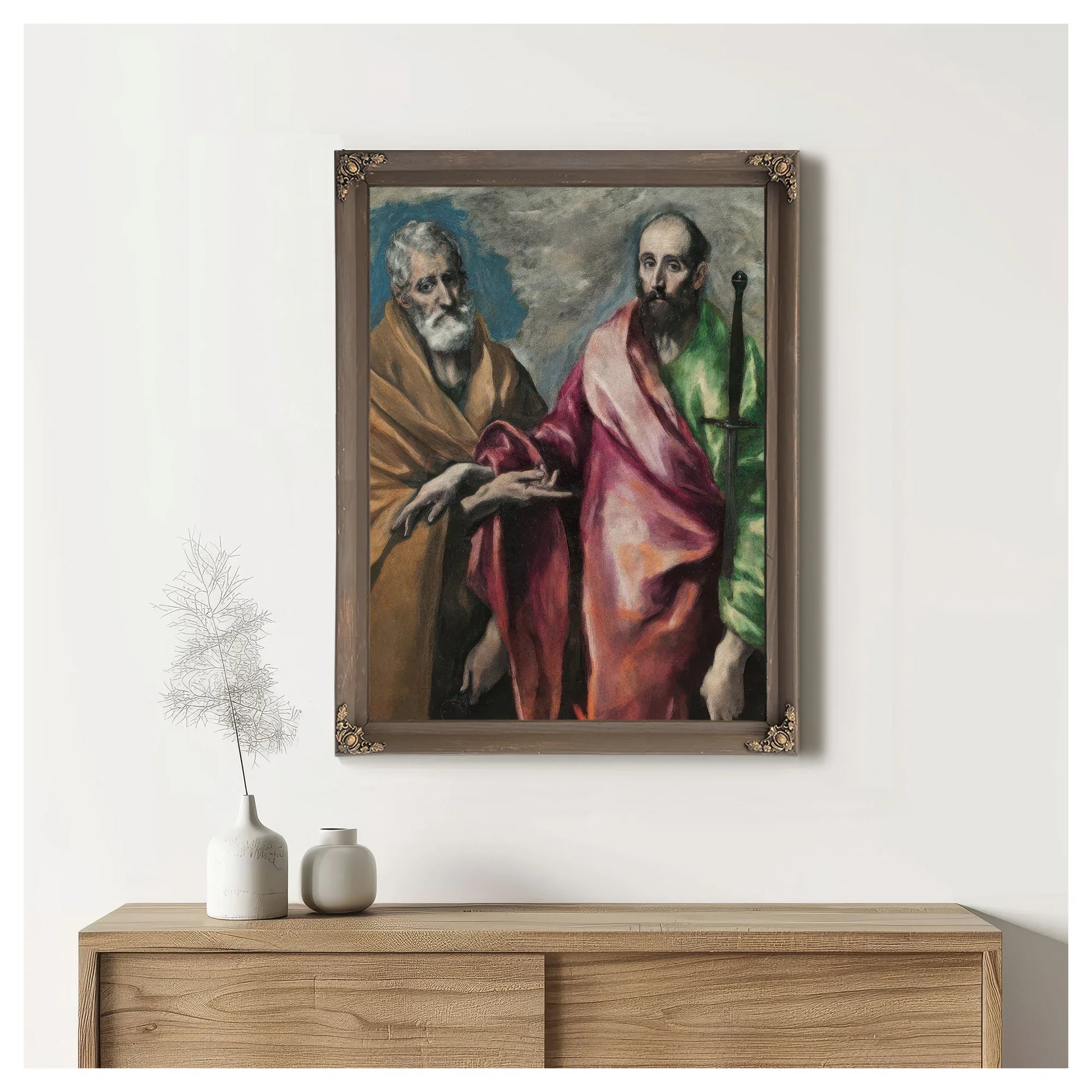 Sant Pere I Sant Pau By El Greco Fine Art Print